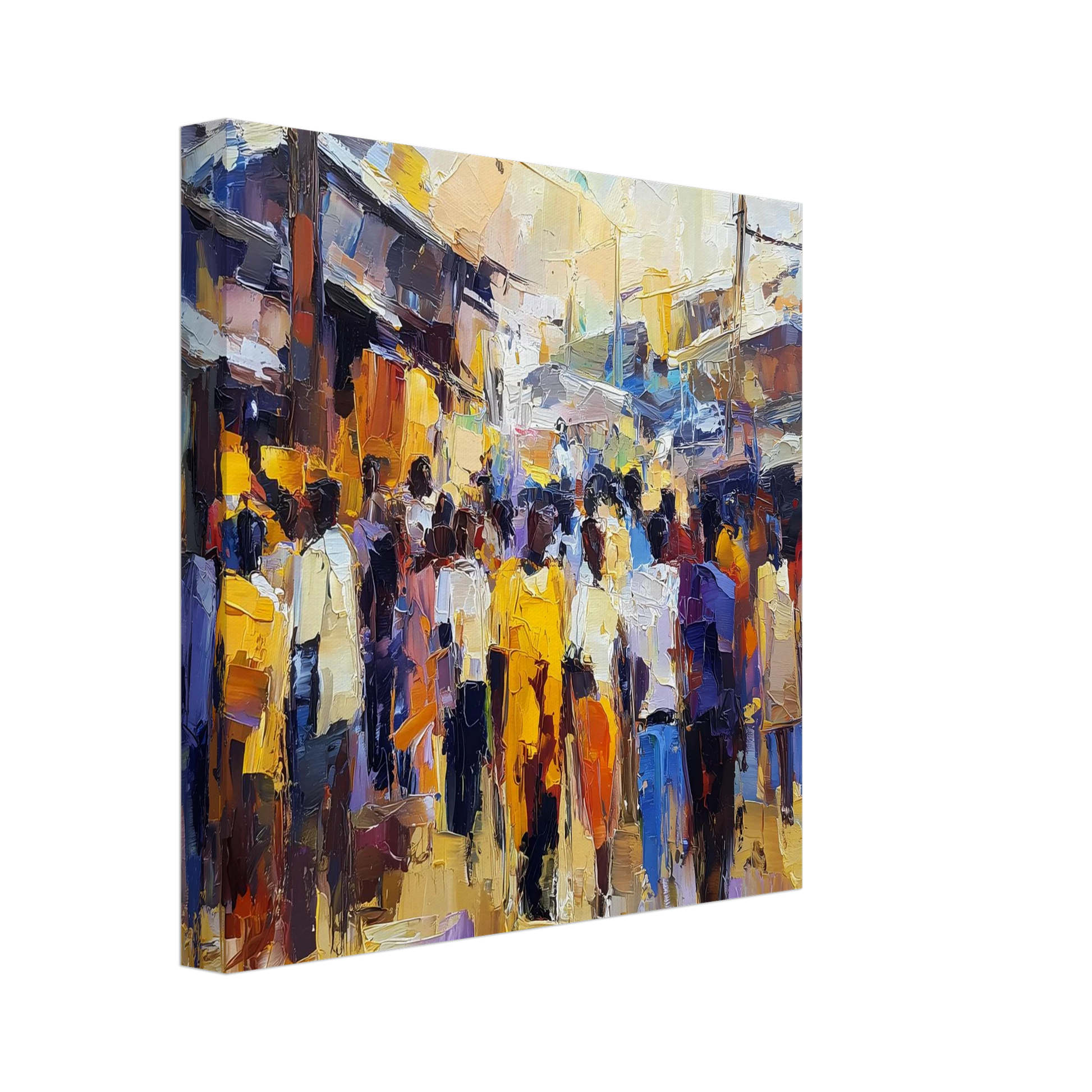 Jour de Marché — tableau sur toile — vue 2 — art mural STNCL
