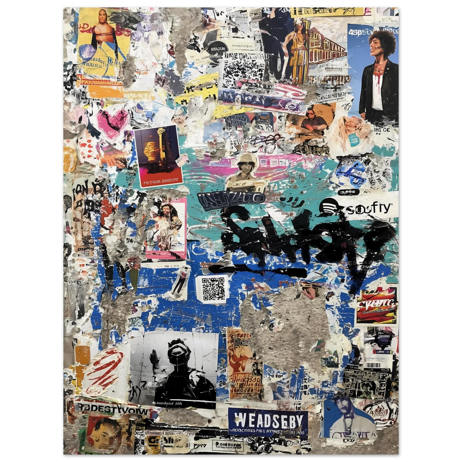 Le Mur Affiché — affiche d'art — vue 2 — art mural STNCL