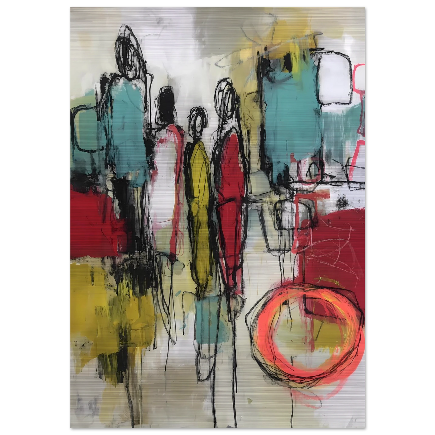 Sédiments d'un Été Brûlé — tableau aluminium — art mural STNCL