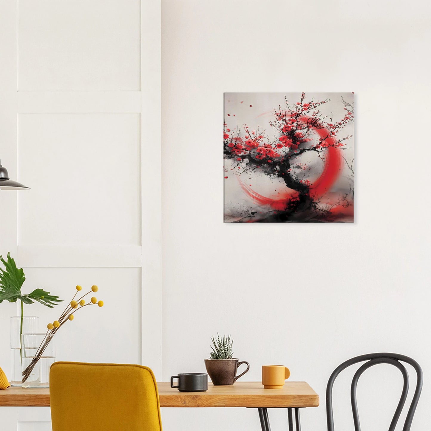 Enso et Prunier — tableau sur toile — vue 7 — art mural STNCL