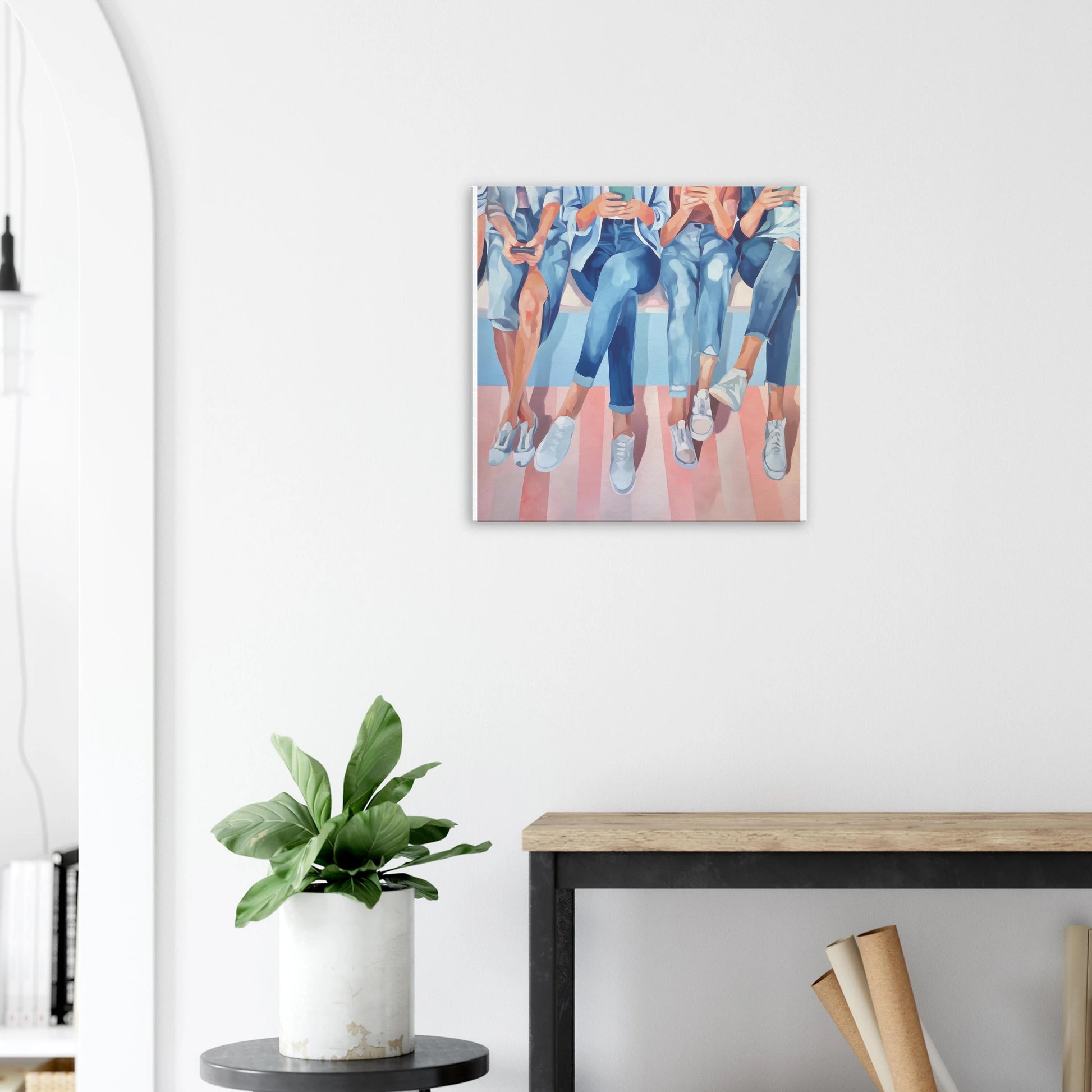 Génération Connectée — tableau sur toile — vue 7 — art mural STNCL