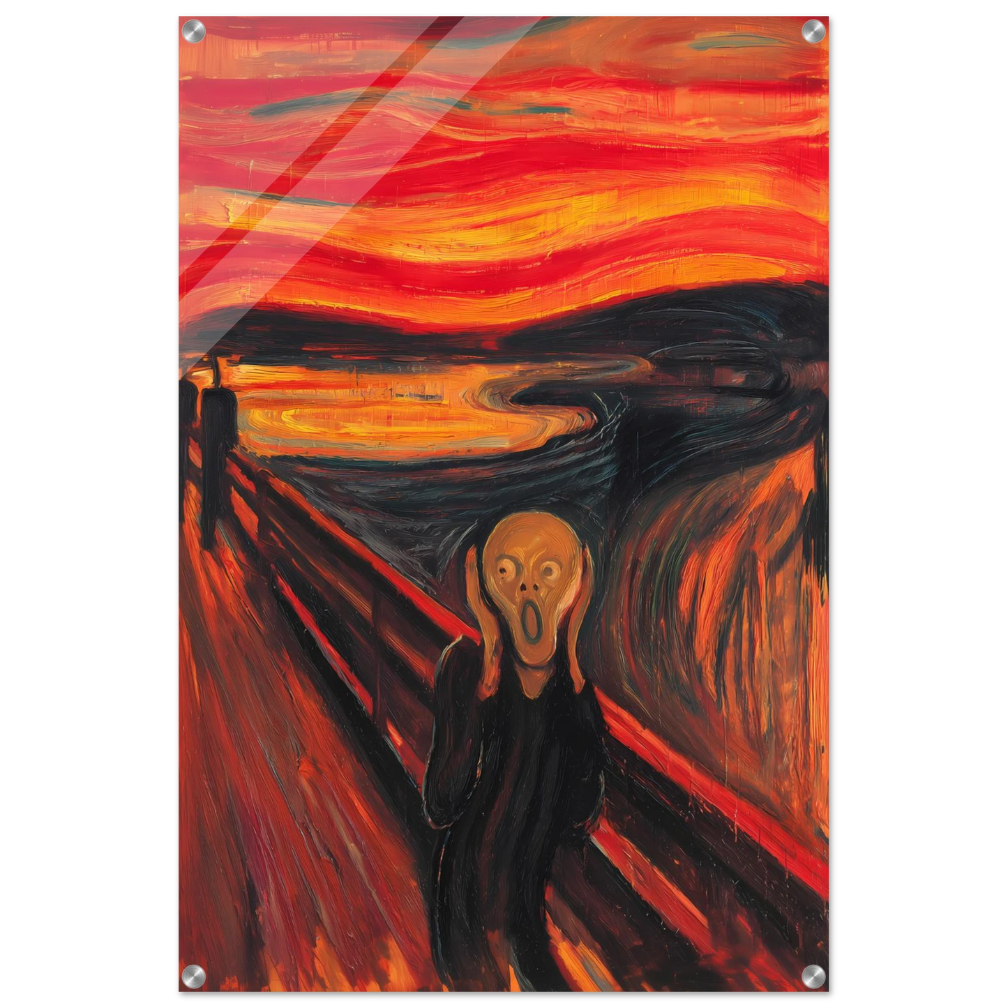 Cri Écarlate — tableau plexiglas — vue 5 — art mural STNCL