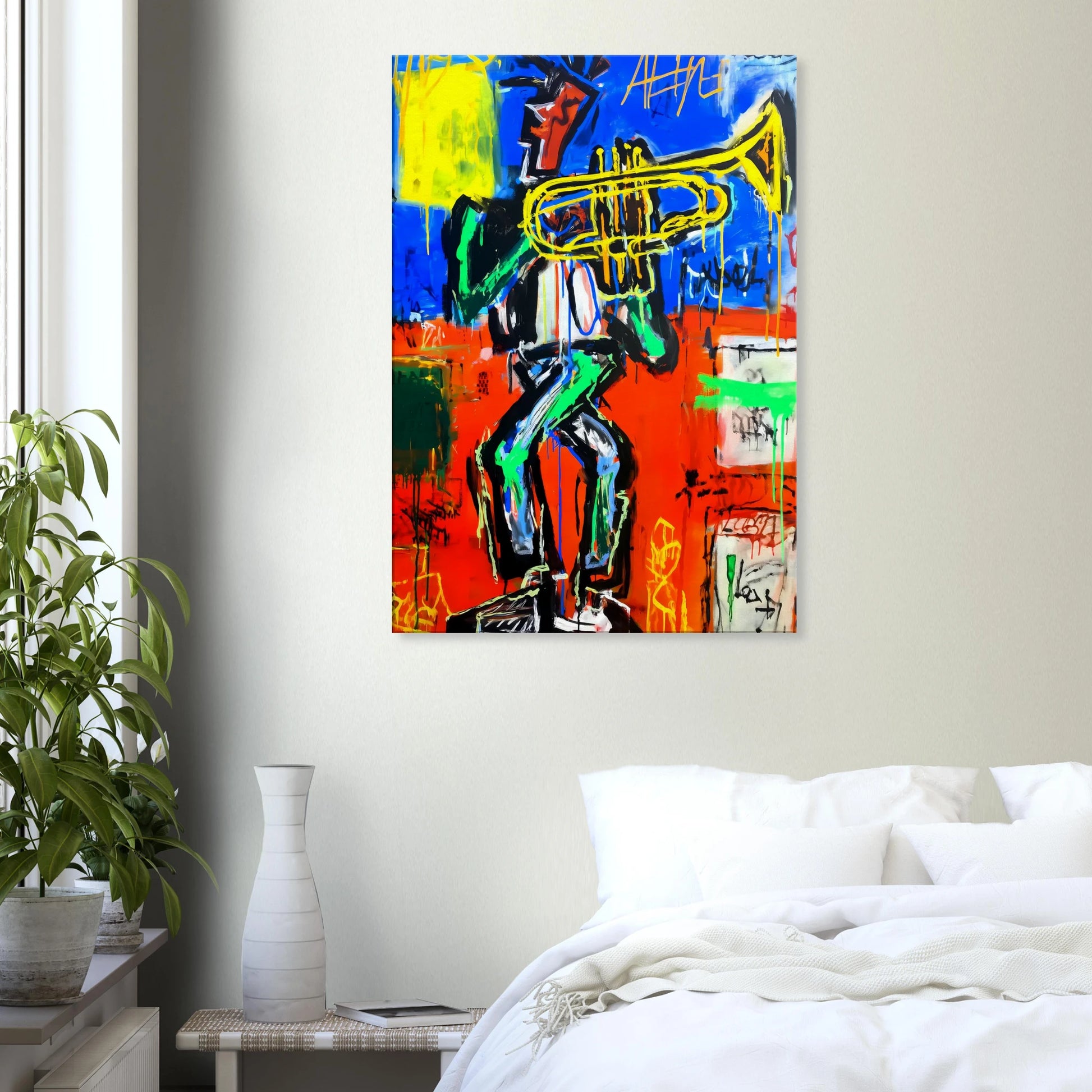Le Trompettiste — tableau sur toile — vue 7 — art mural STNCL