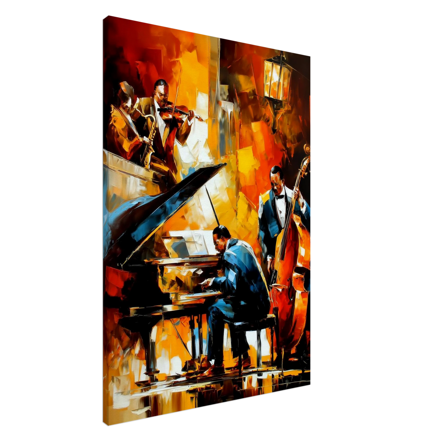 Quatuor de Jazz Nocturne — tableau sur toile — art mural STNCL