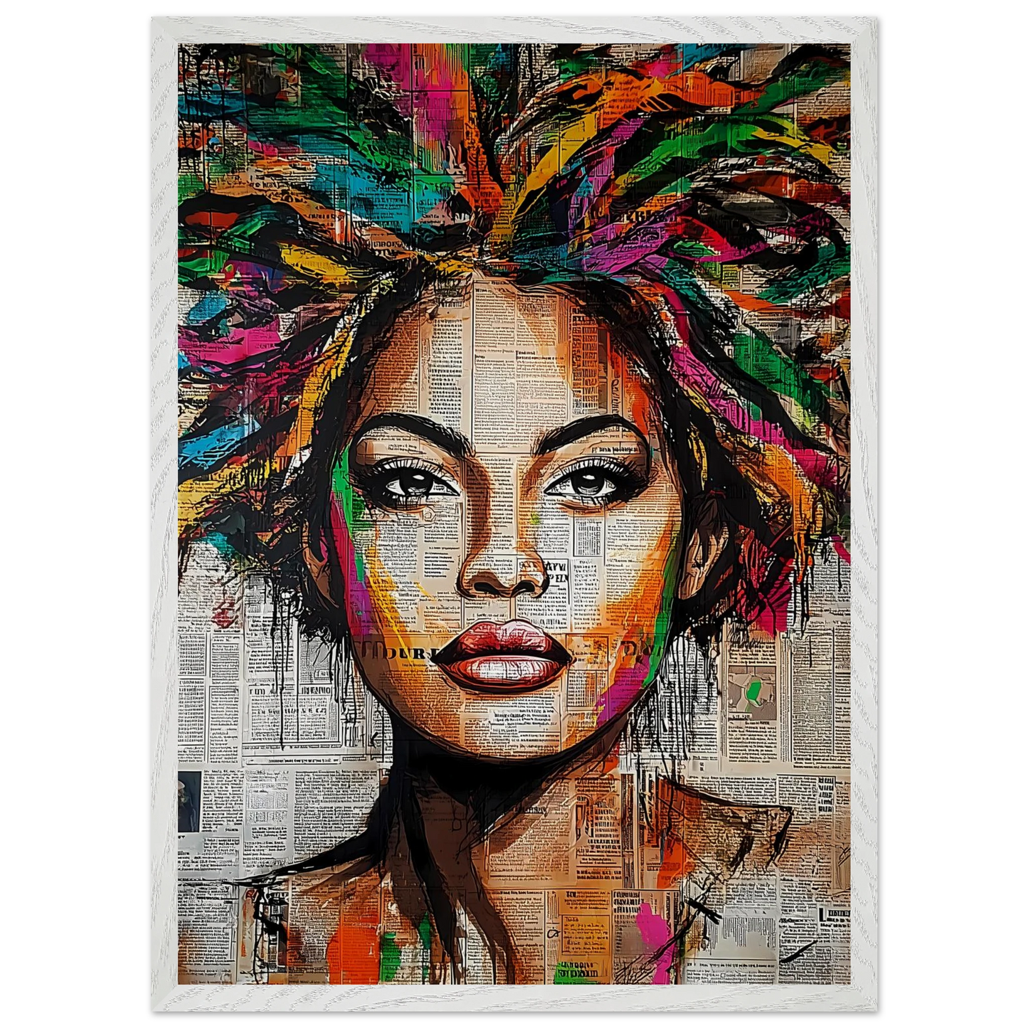 Tête d'Affiche — tableau encadré bois — vue 11 — art mural STNCL