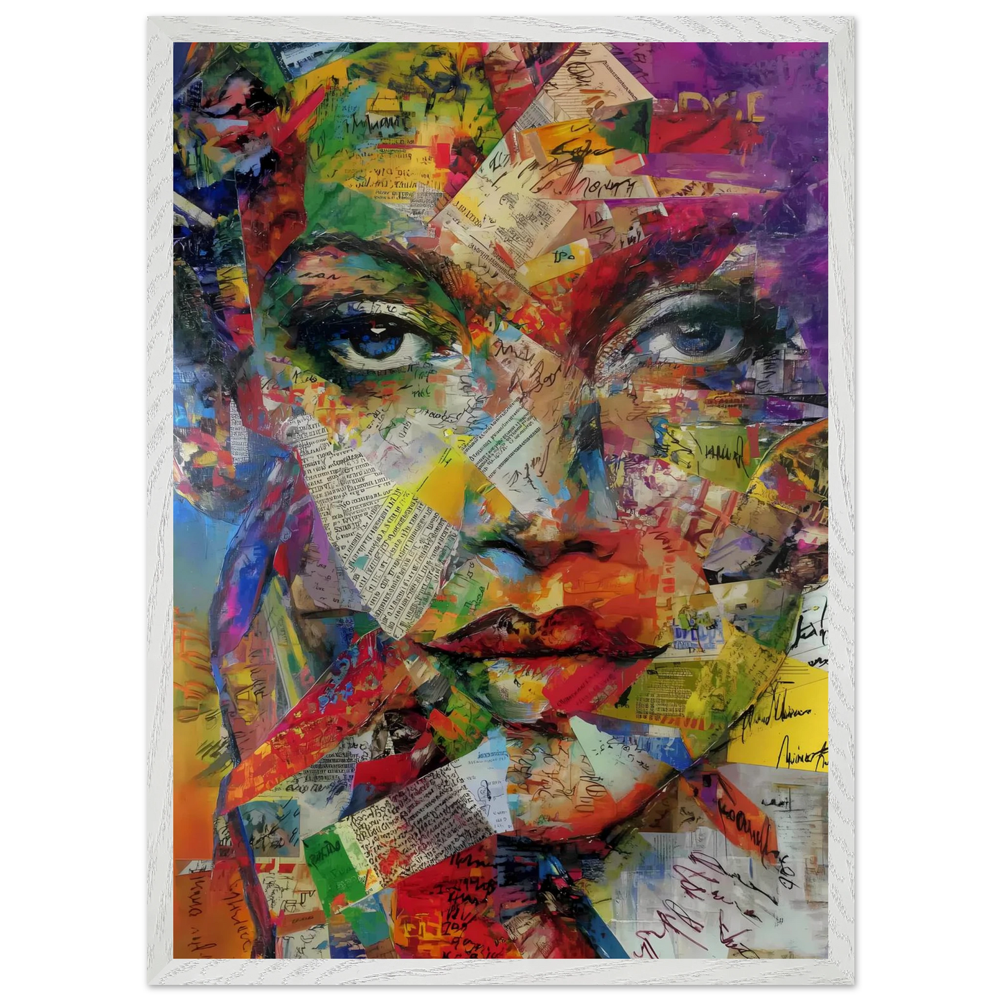 Belle de Papier — tableau encadré bois — vue 11 — art mural STNCL