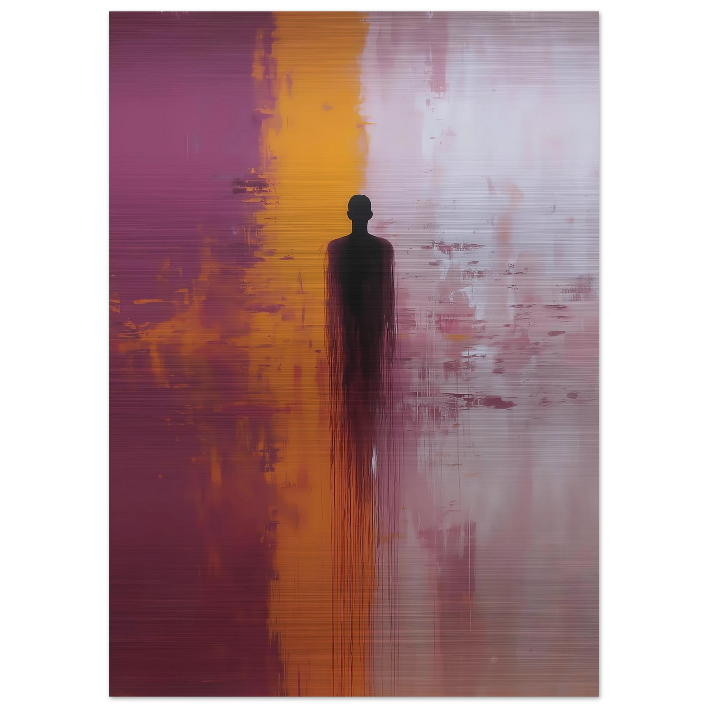 Présence — tableau aluminium — vue 4 — art mural STNCL