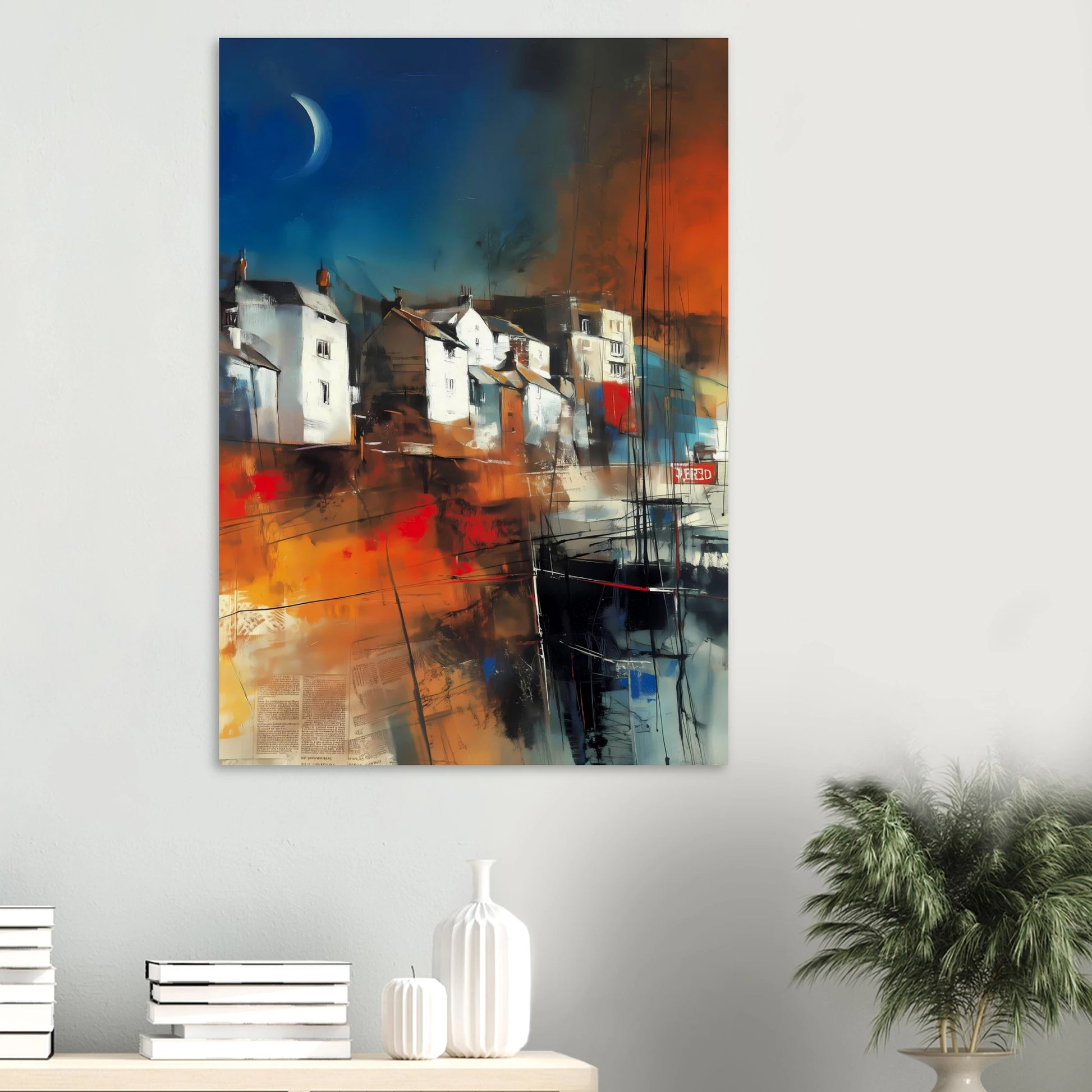 Port sous le Croissant de Lune — affiche d'art — vue 6 — art mural STNCL