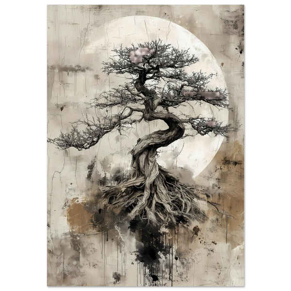 Bonsai unter dem Mond