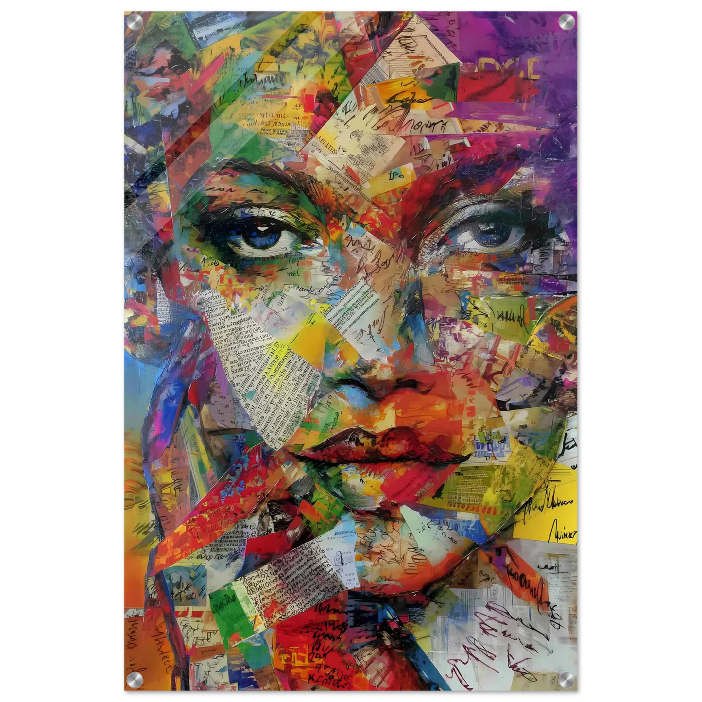 Belle de Papier — tableau plexiglas — vue 5 — art mural STNCL