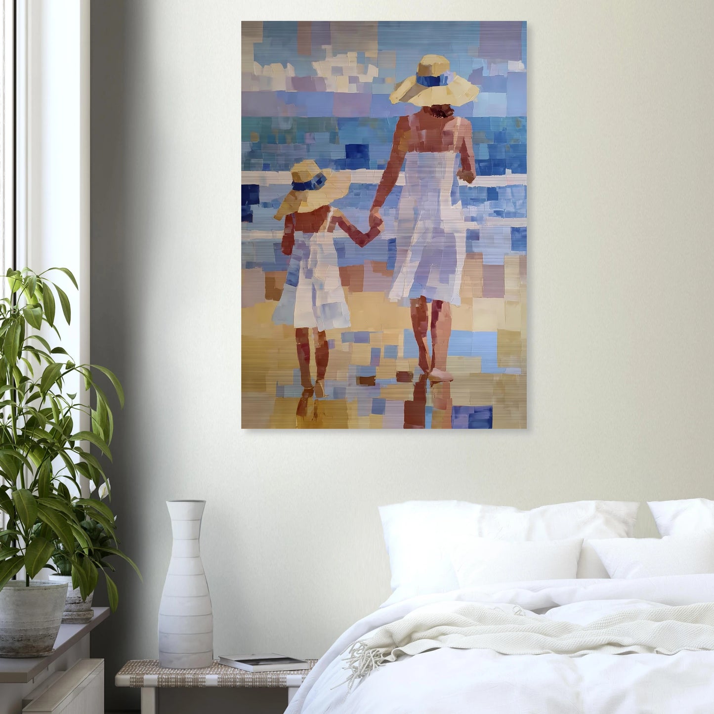 Main dans la Main — tableau aluminium — vue 7 — art mural STNCL
