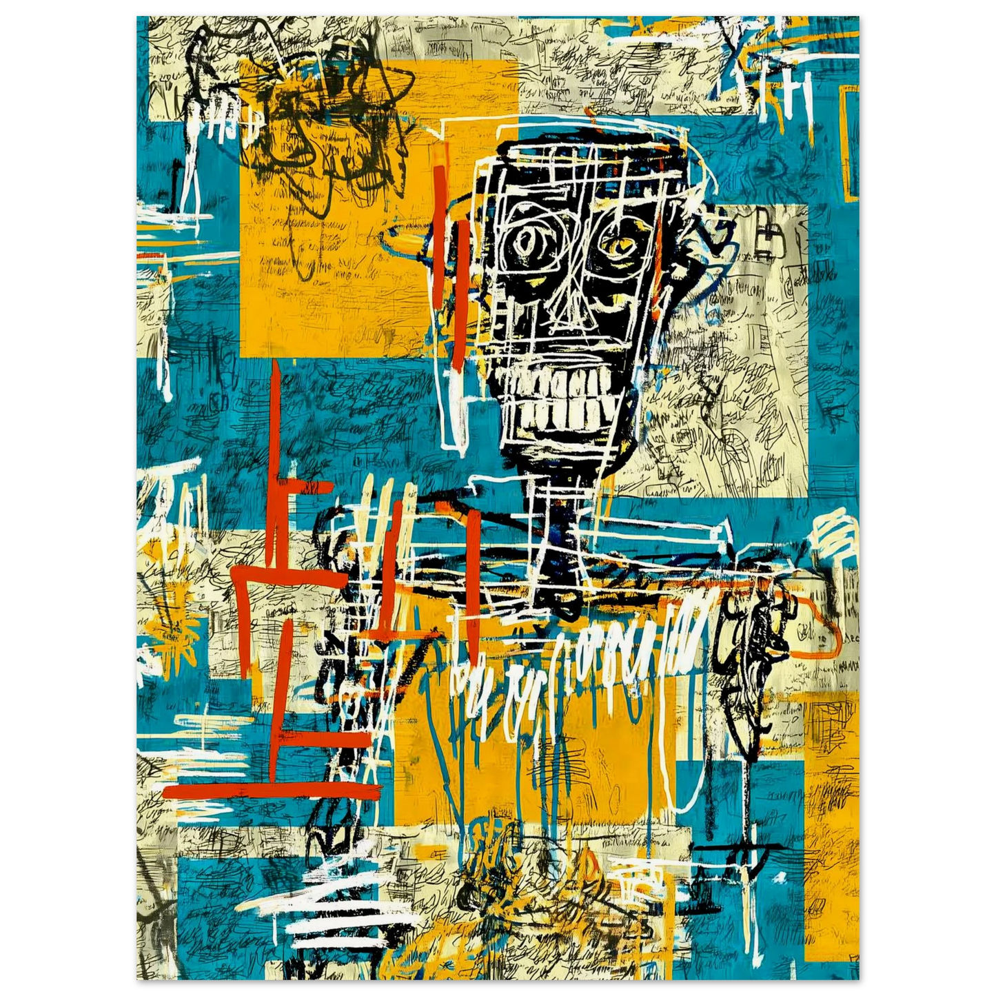 Visage Griffé — affiche d'art — vue 3 — art mural STNCL