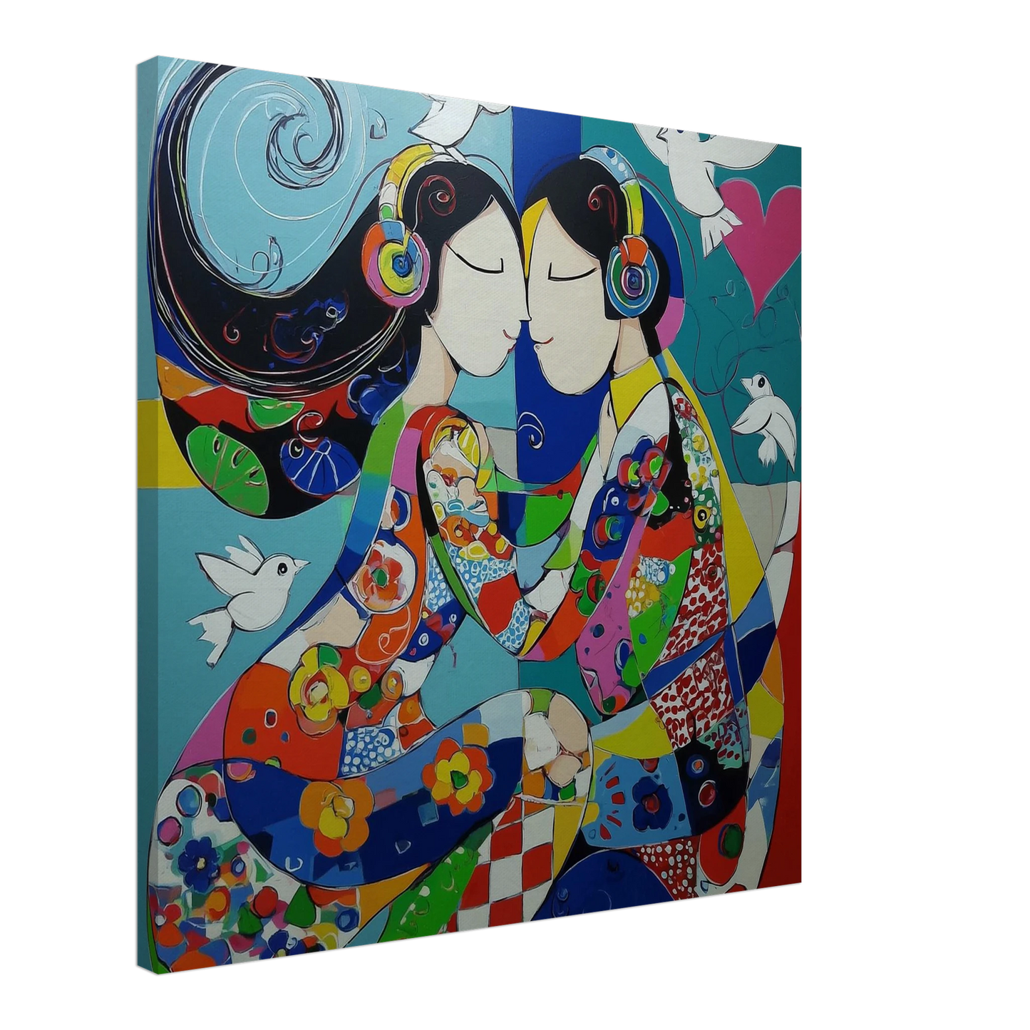Deux Âmes En Harmonie — tableau sur toile — art mural STNCL