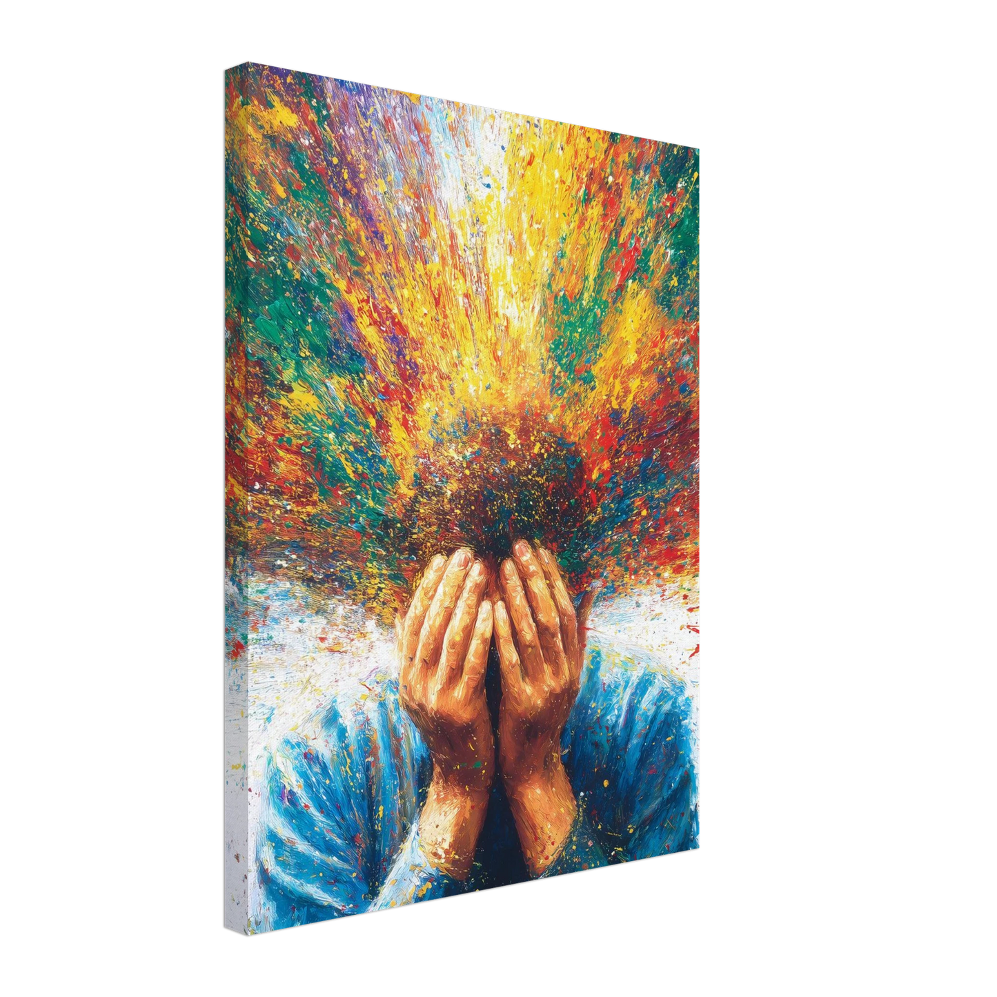 Jaillissement — tableau sur toile — vue 5 — art mural STNCL