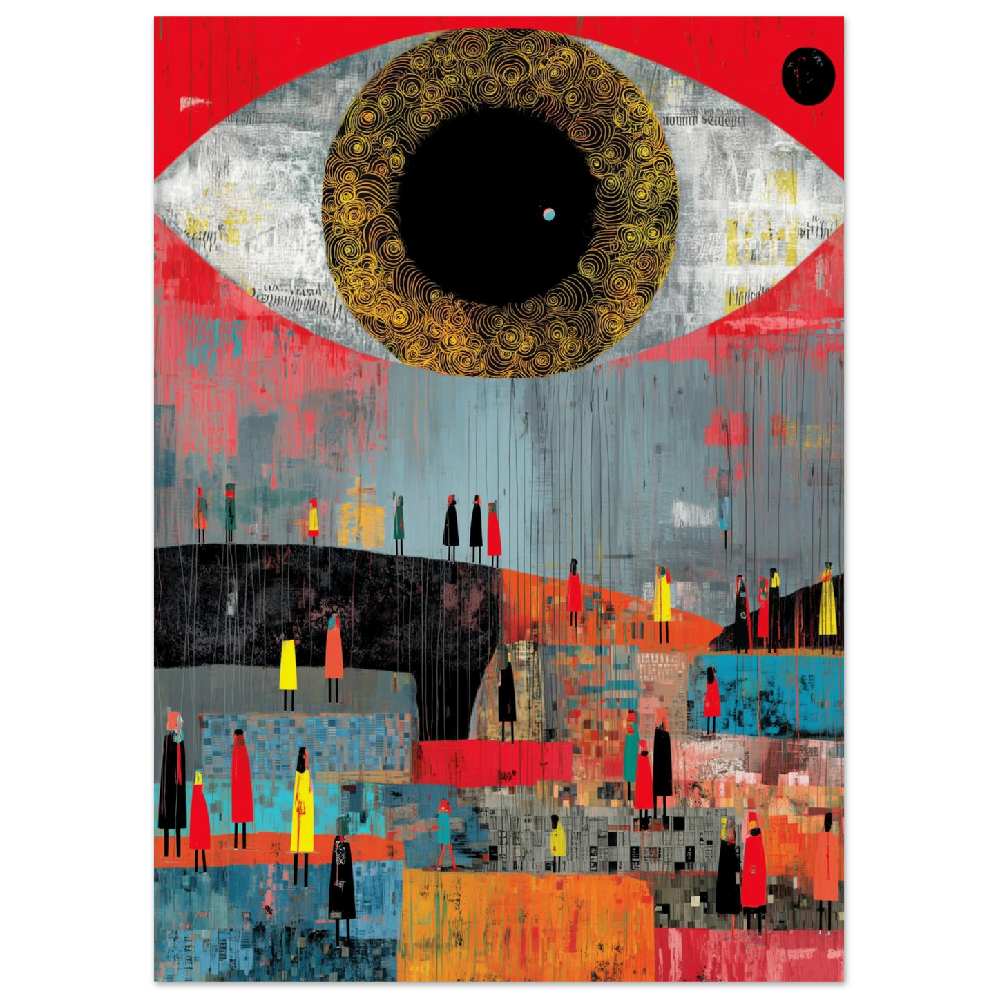 L'Œil qui Gouverne — affiche d'art — vue 5 — art mural STNCL
