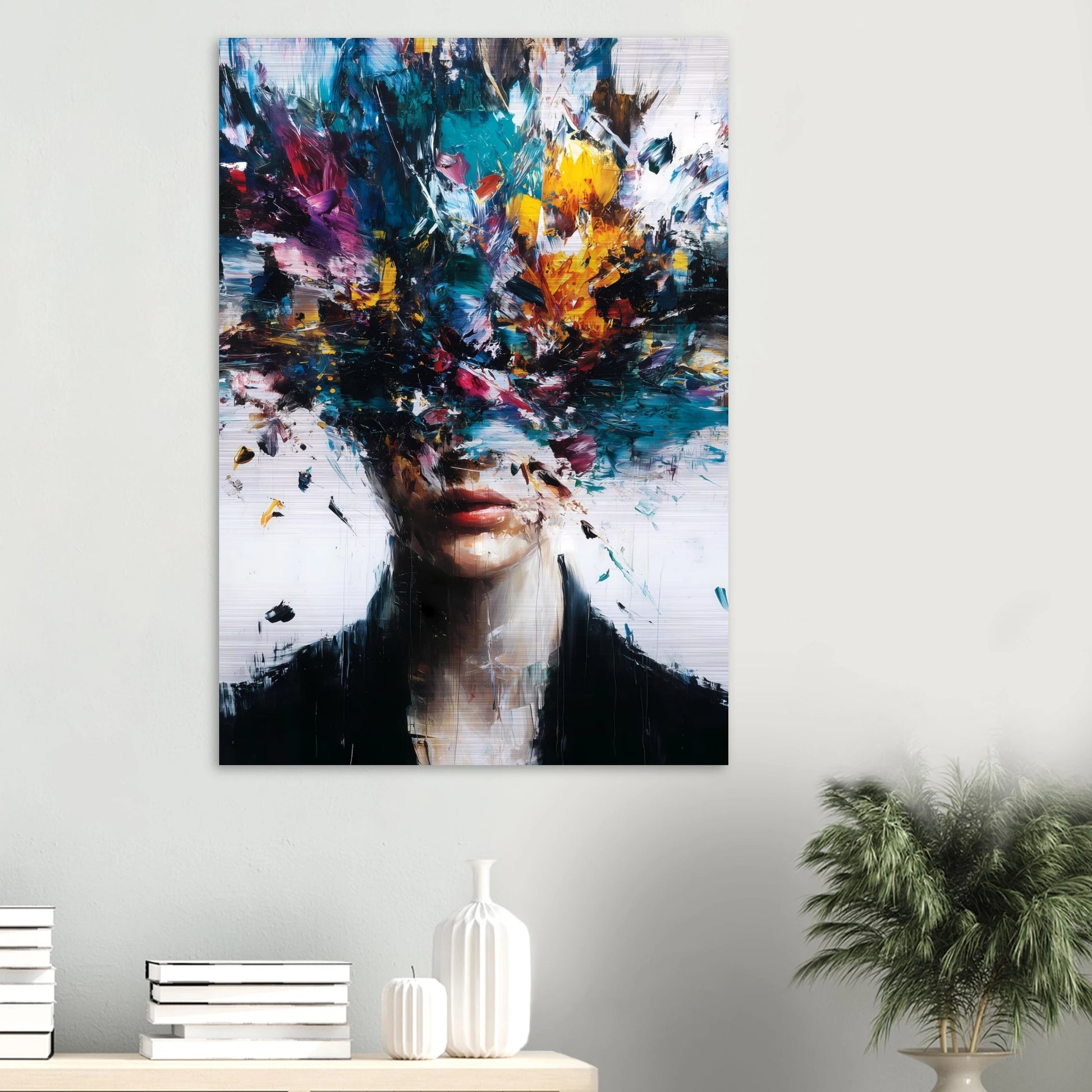 Tempête Intérieure — tableau aluminium — vue 6 — art mural STNCL