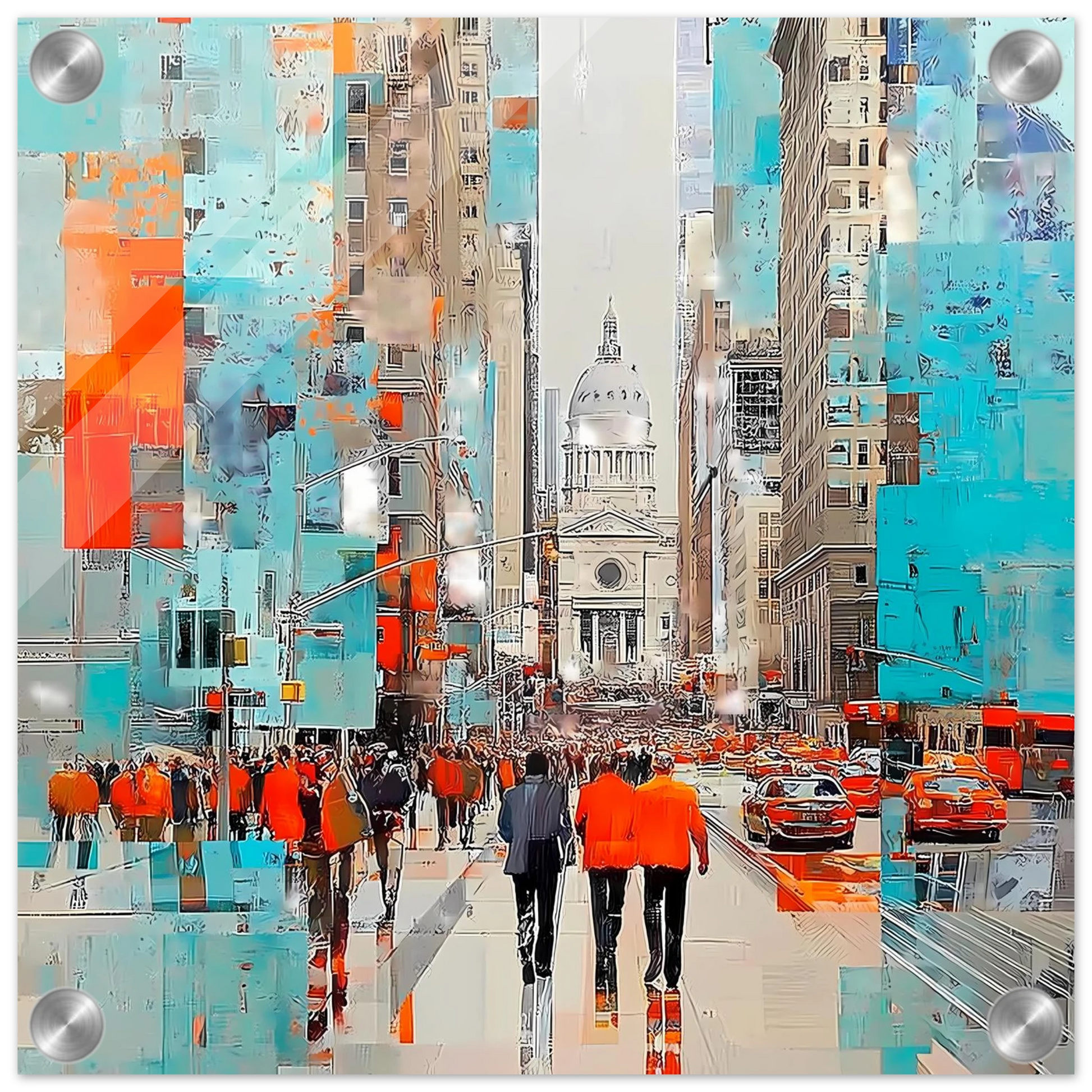 Avenue Cathédrale — tableau plexiglas — vue 3 — art mural STNCL