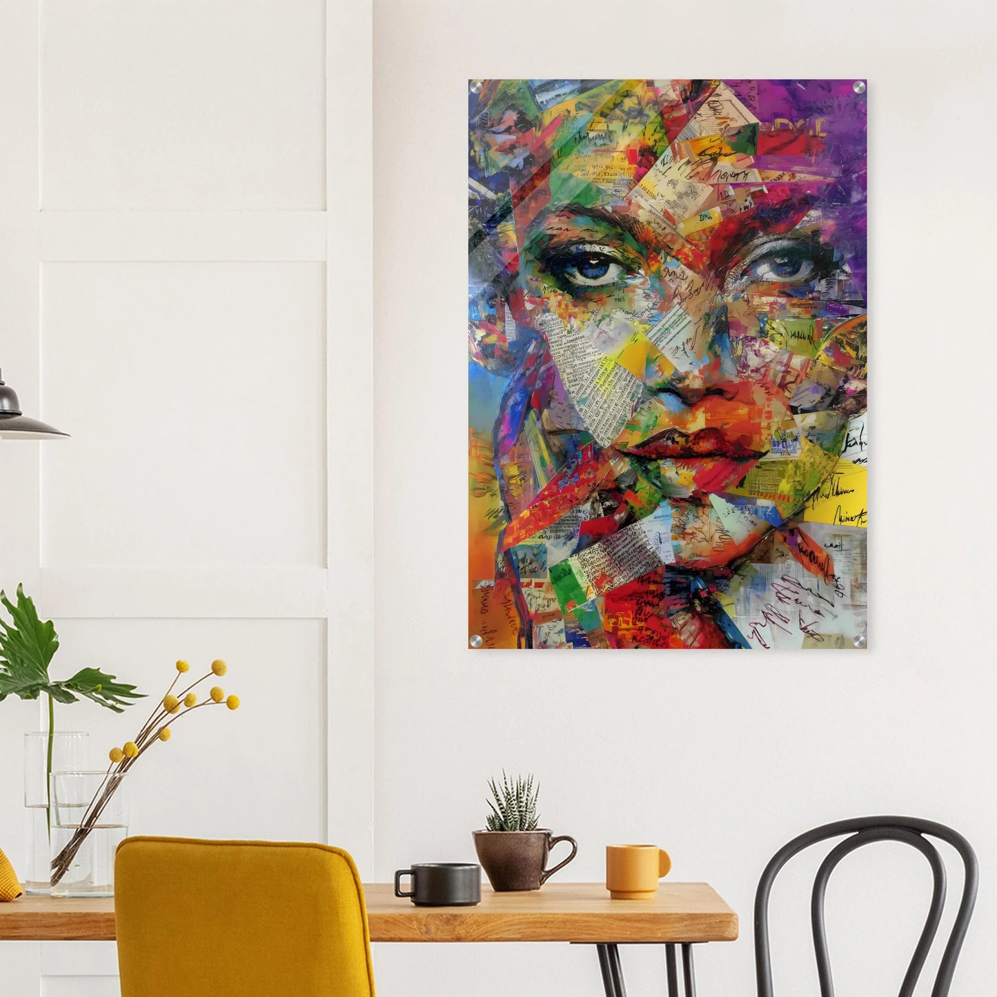 Belle de Papier — tableau plexiglas — vue 8 — art mural STNCL