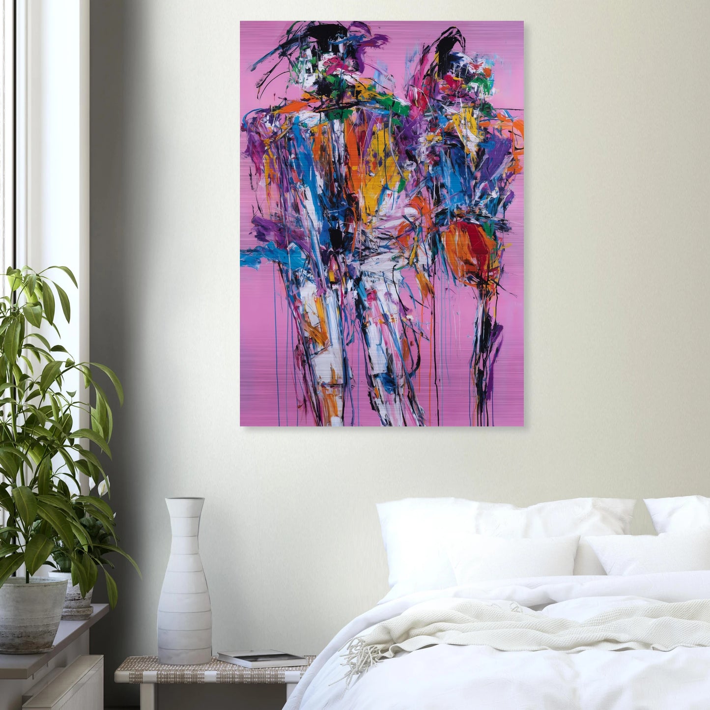 Duo en Tumulte — tableau aluminium — vue 7 — art mural STNCL