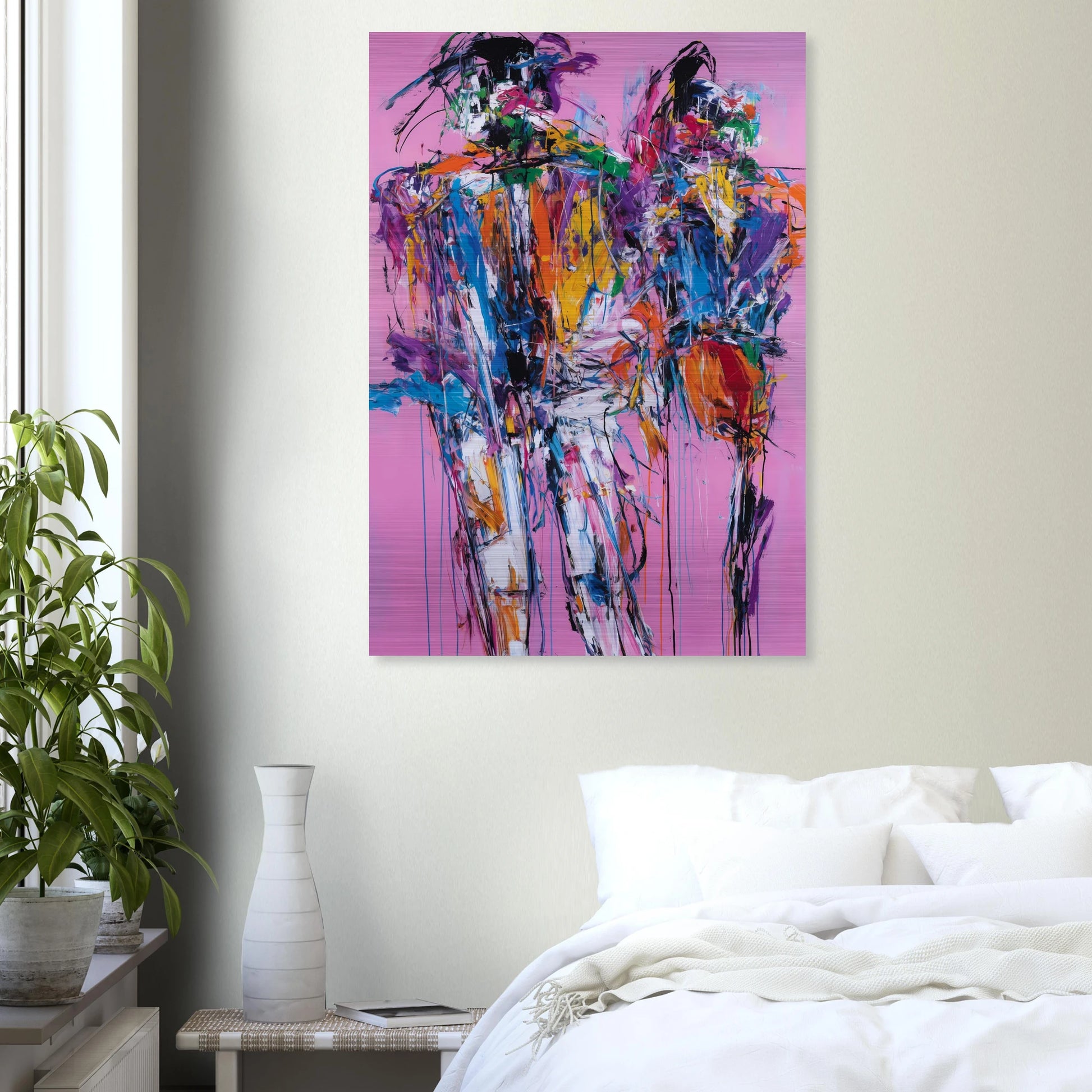 Duo en Tumulte — tableau aluminium — vue 7 — art mural STNCL