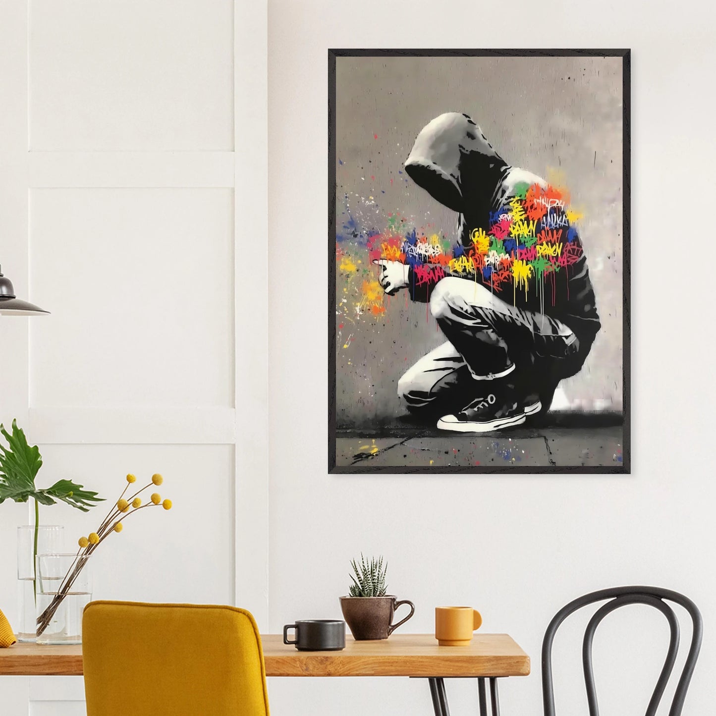Le Graffeur — tableau encadre bois — vue 18 — art mural STNCL