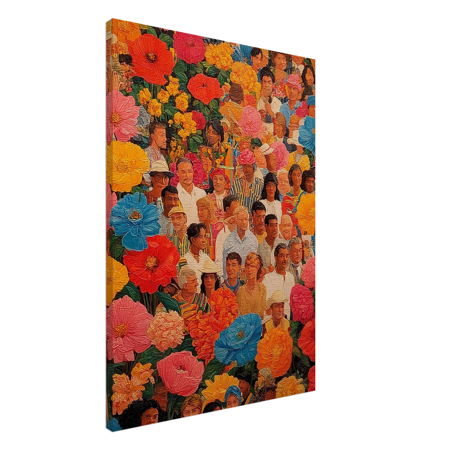 Jardin des Visages — tableau sur toile — art mural STNCL