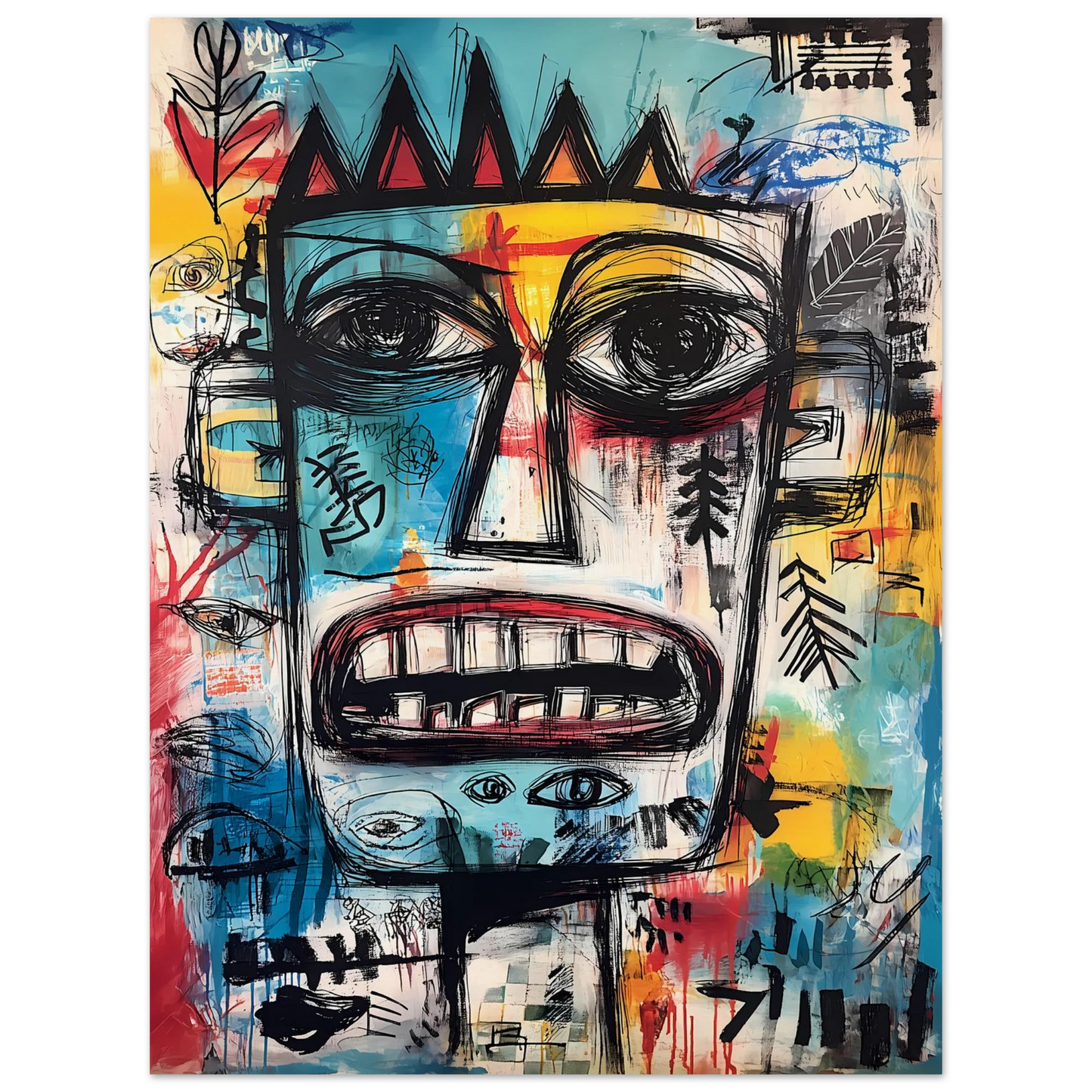 Roi Primitif — affiche d'art — vue 3 — art mural STNCL