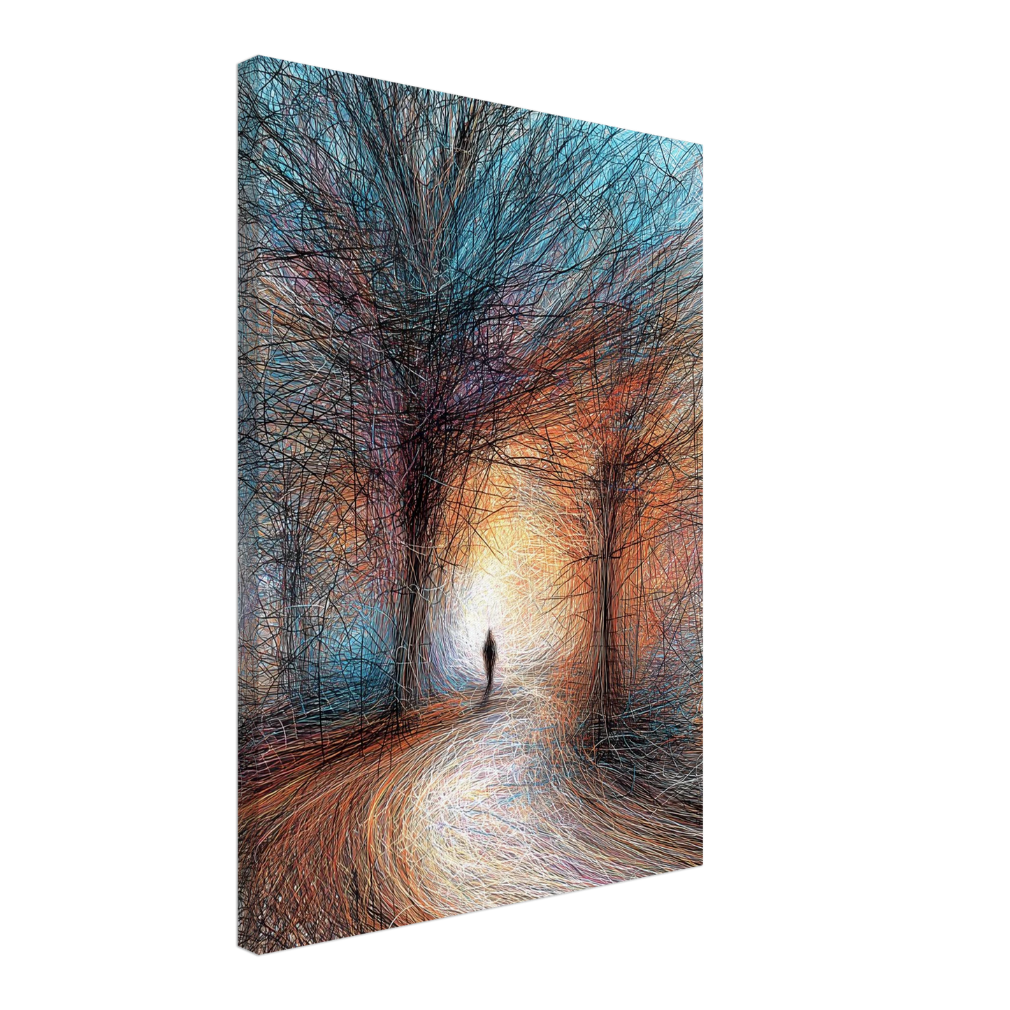 Vers la Clarté — tableau sur toile — vue 3 — art mural STNCL