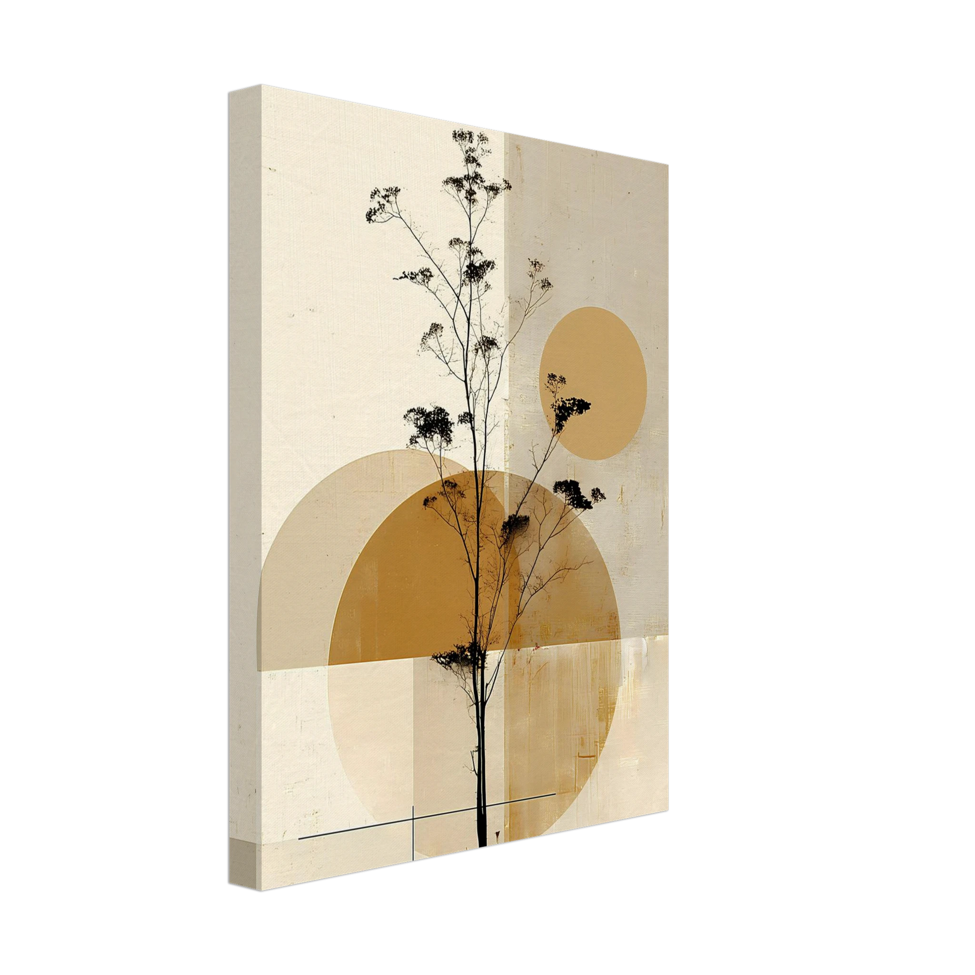 Silhouette au Clair de Lune — tableau sur toile — vue 4 — art mural STNCL