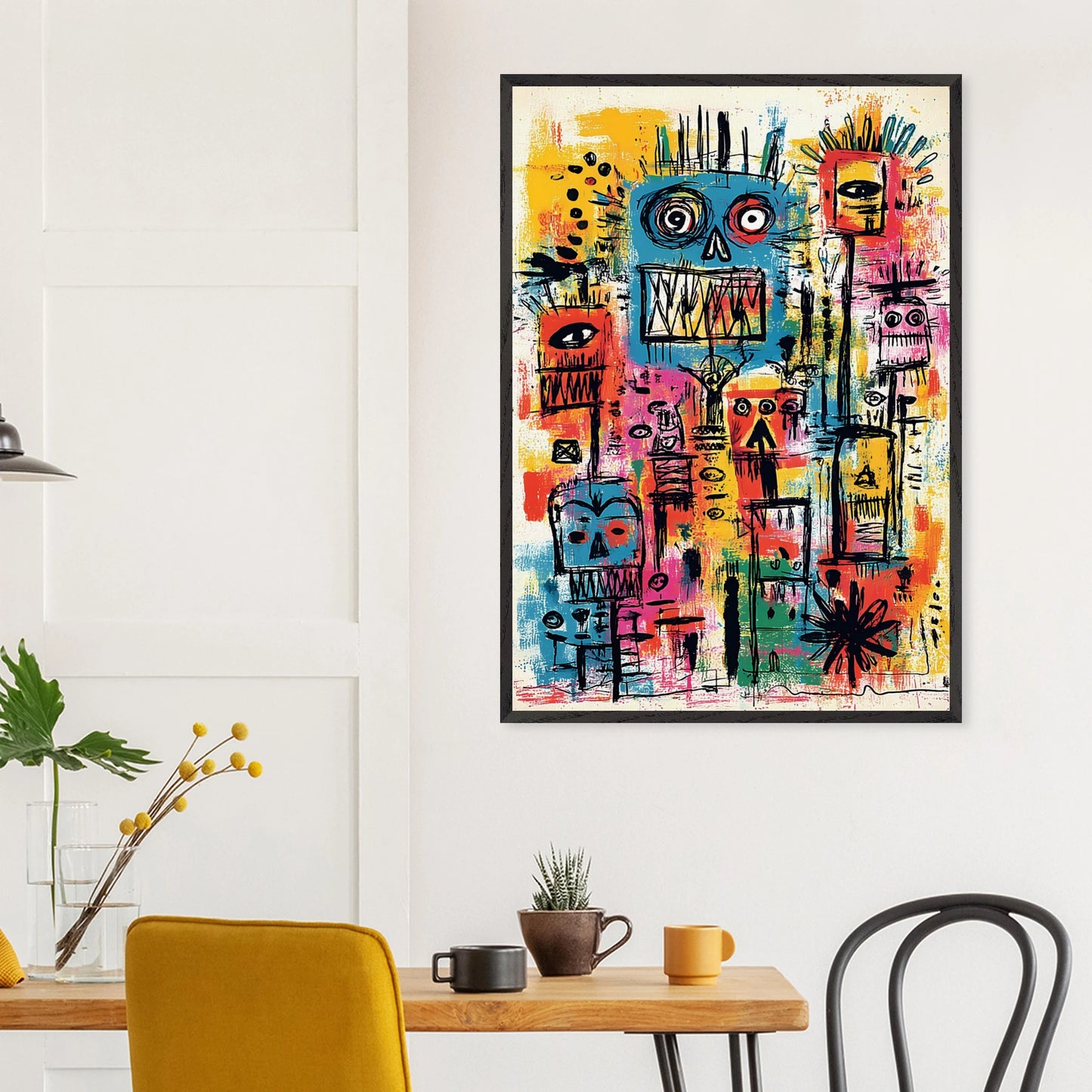 Totem des Esprits — tableau encadre bois — vue 18 — art mural STNCL