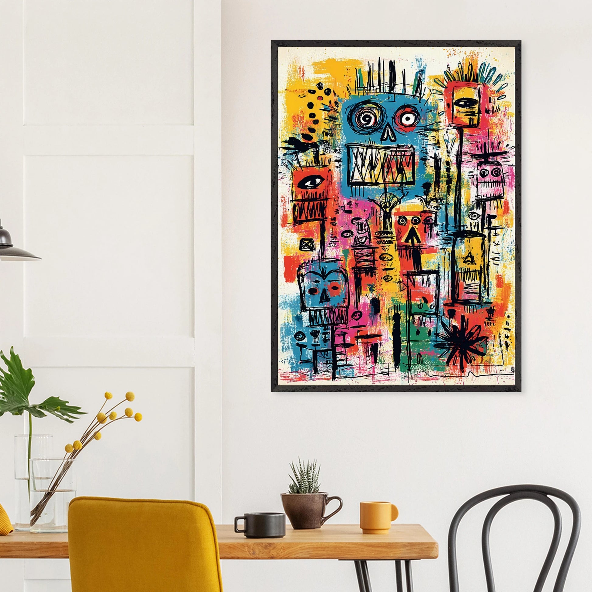 Totem des Esprits — tableau encadre bois — vue 18 — art mural STNCL
