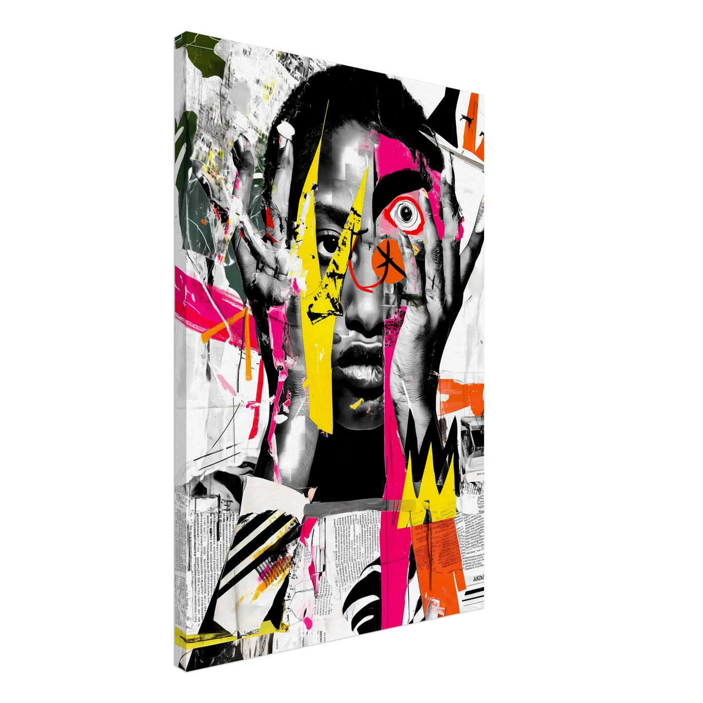 Éclats d'un Regard — tableau sur toile — vue 2 — art mural STNCL