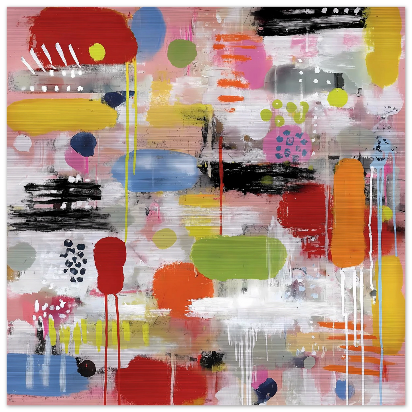 Confettis Suspendus — tableau aluminium — vue 4 — art mural STNCL
