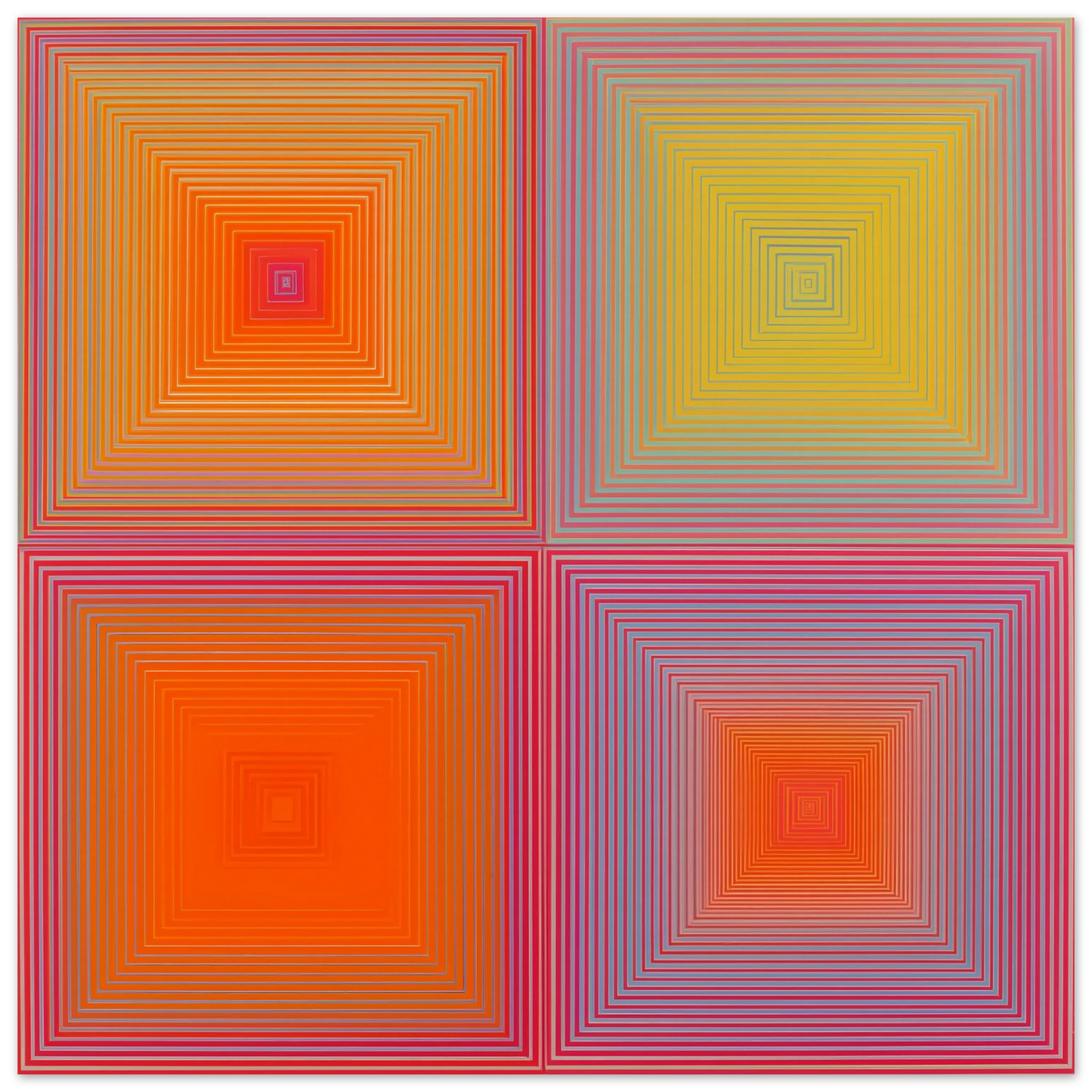 Quatre Puits de Couleur — affiche d'art — vue 5 — art mural STNCL