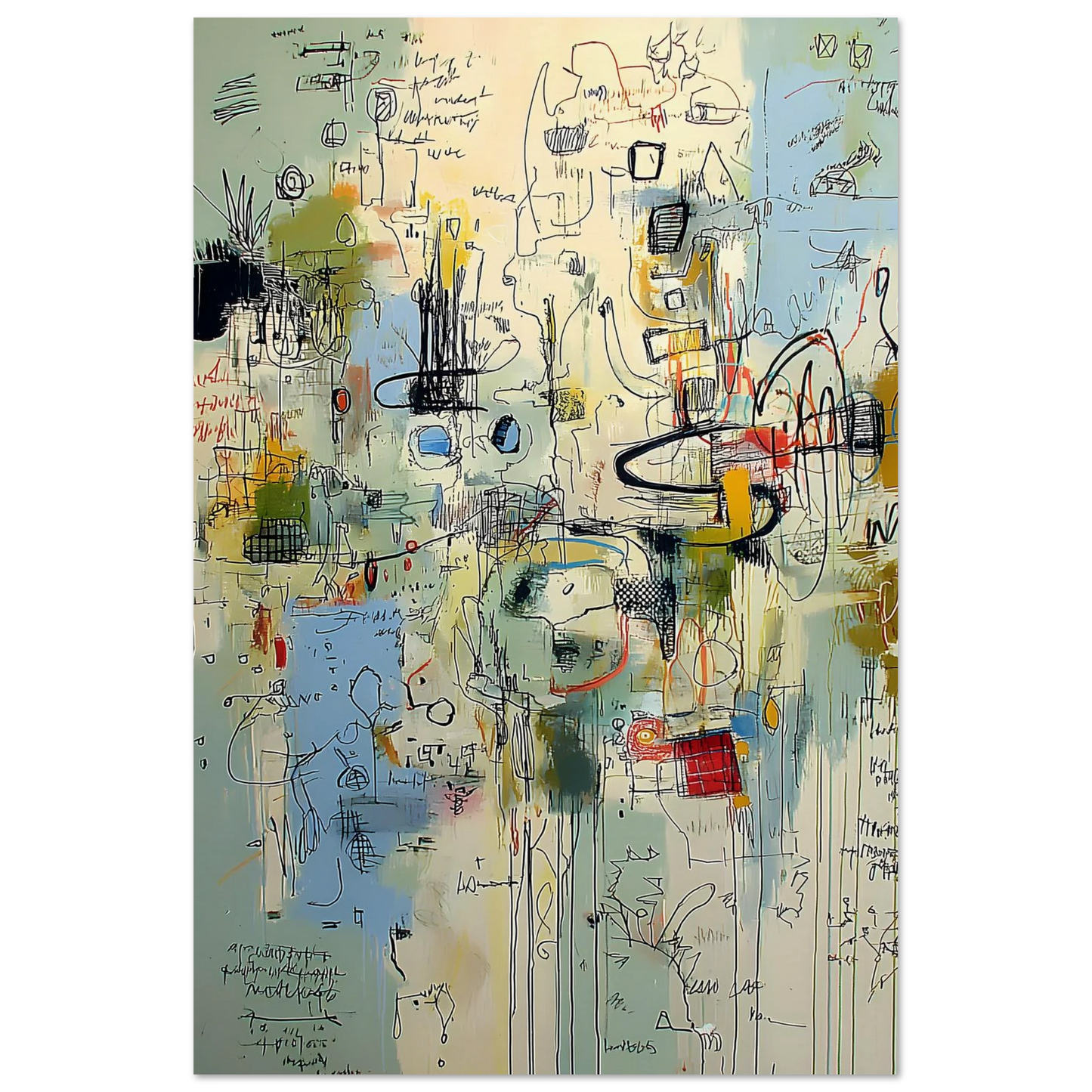 Écriture du Vent — affiche d'art — vue 4 — art mural STNCL