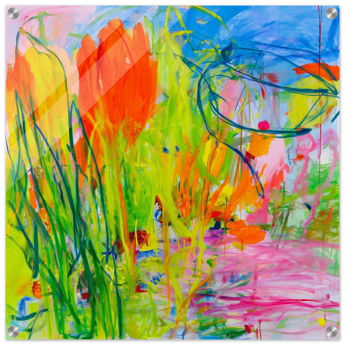 Éclat du Jardin Sauvage — tableau plexiglas — art mural STNCL