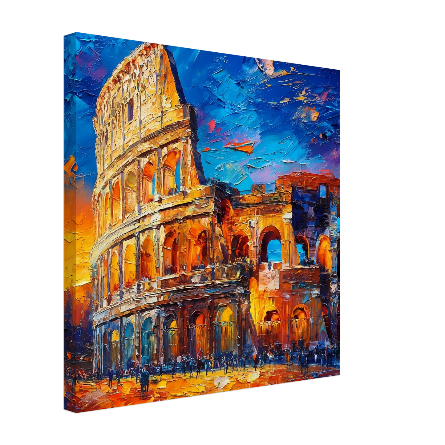 Colisée Flamboyant — tableau sur toile — vue 4 — art mural STNCL