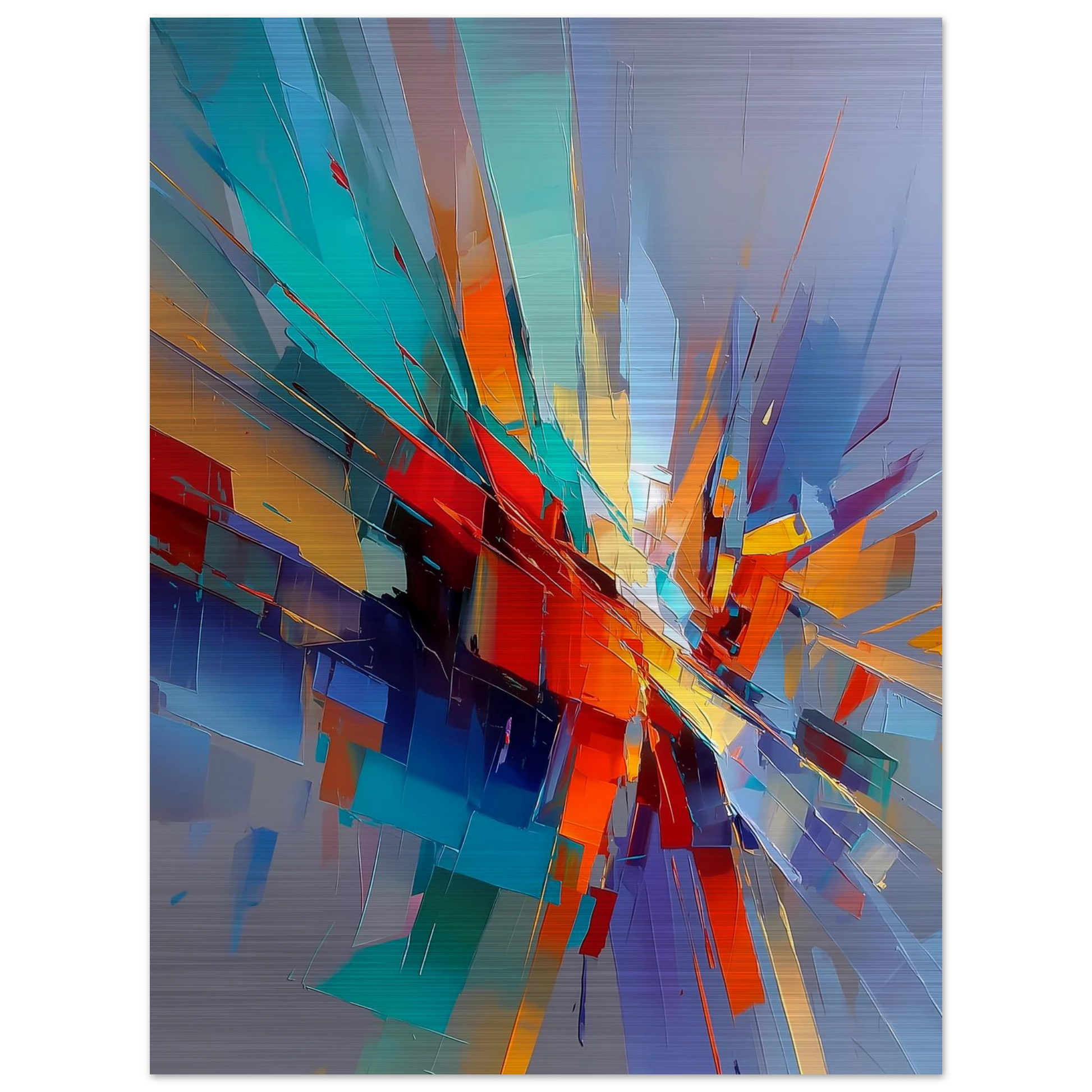 Point de Fuite — tableau aluminium — vue 5 — art mural STNCL