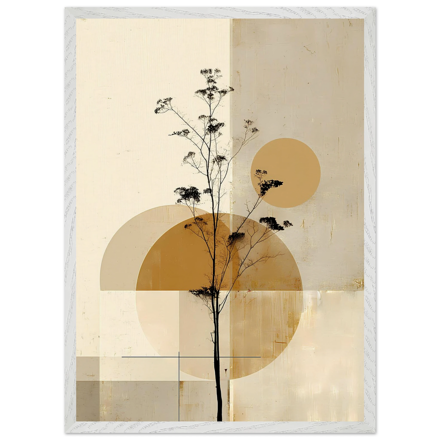 Silhouette au Clair de Lune — tableau encadré bois — vue 11 — art mural STNCL
