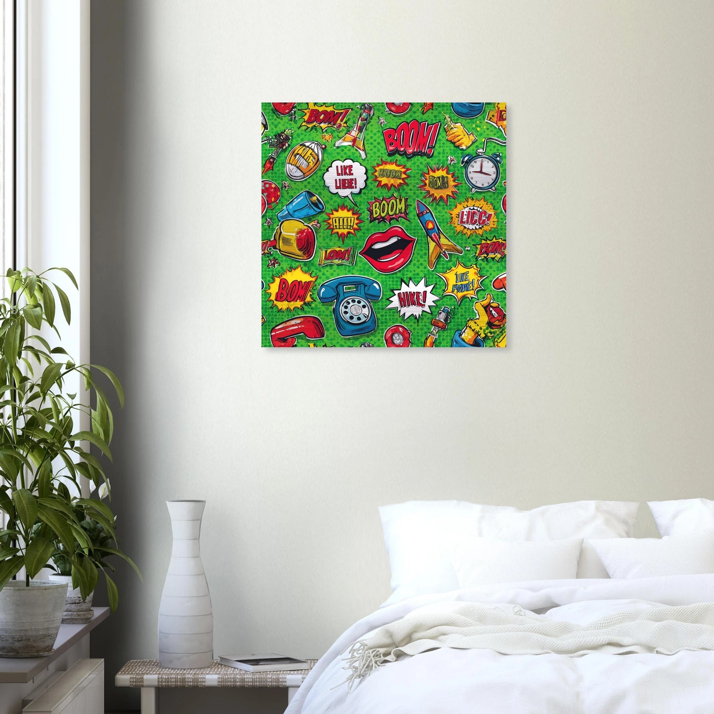 Explosion Pop — tableau aluminium — vue 6 — art mural STNCL
