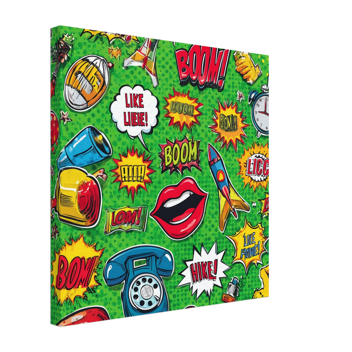 Explosion Pop — tableau sur toile — vue 4 — art mural STNCL
