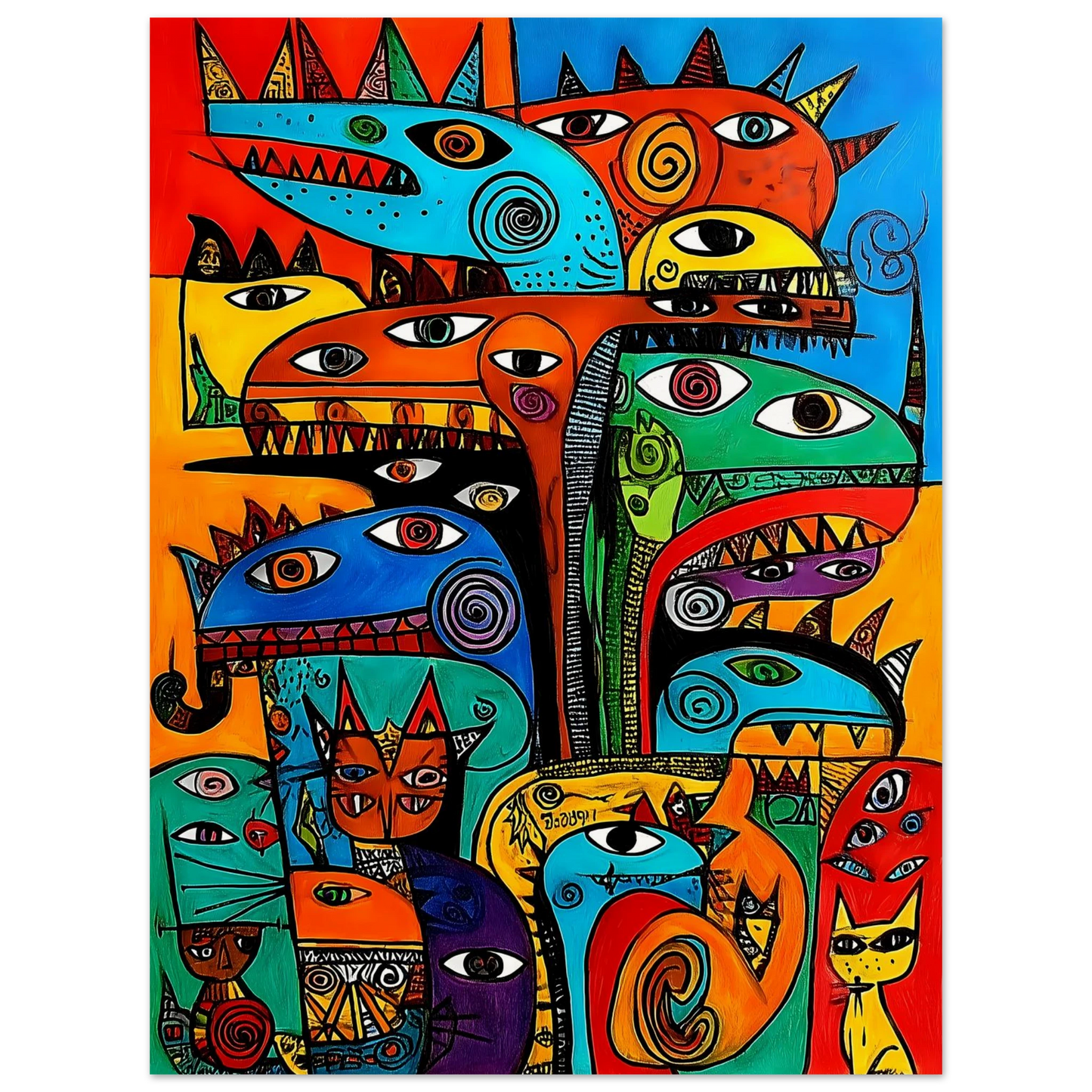 La Tribu — affiche d'art — vue 3 — art mural STNCL