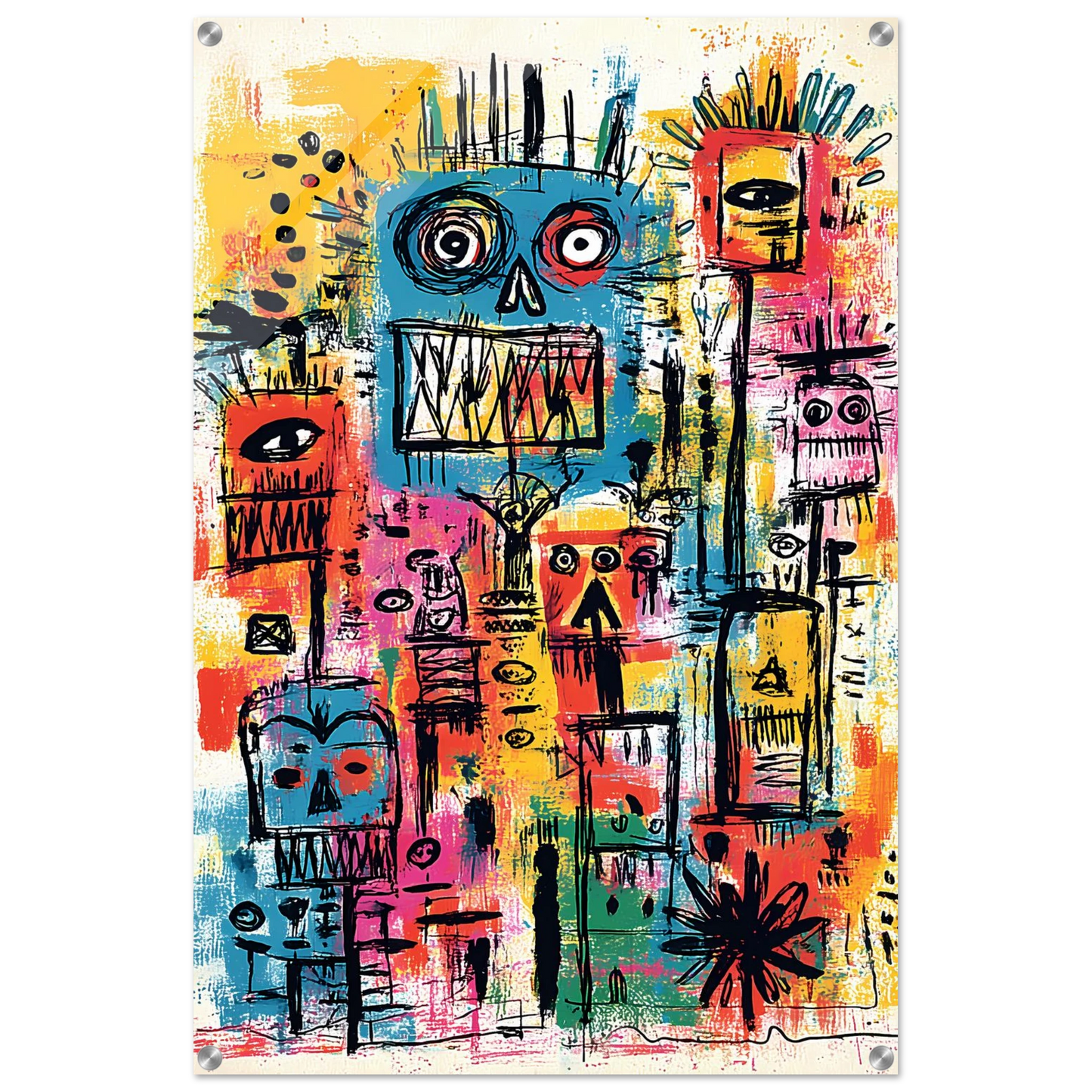 Totem des Esprits — tableau plexiglas — vue 5 — art mural STNCL
