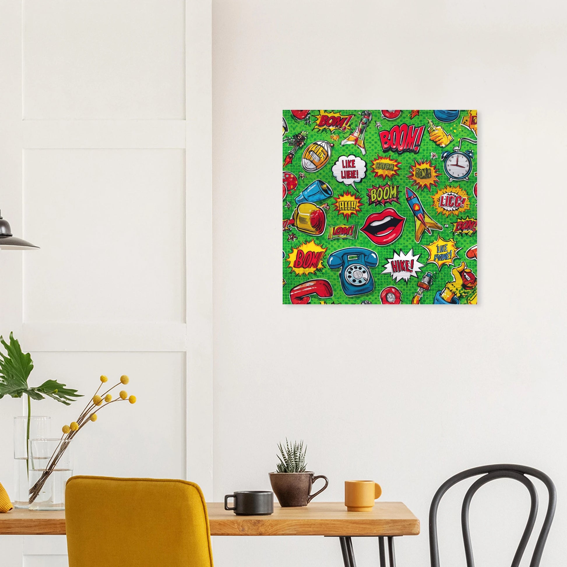 Explosion Pop — tableau aluminium — vue 7 — art mural STNCL