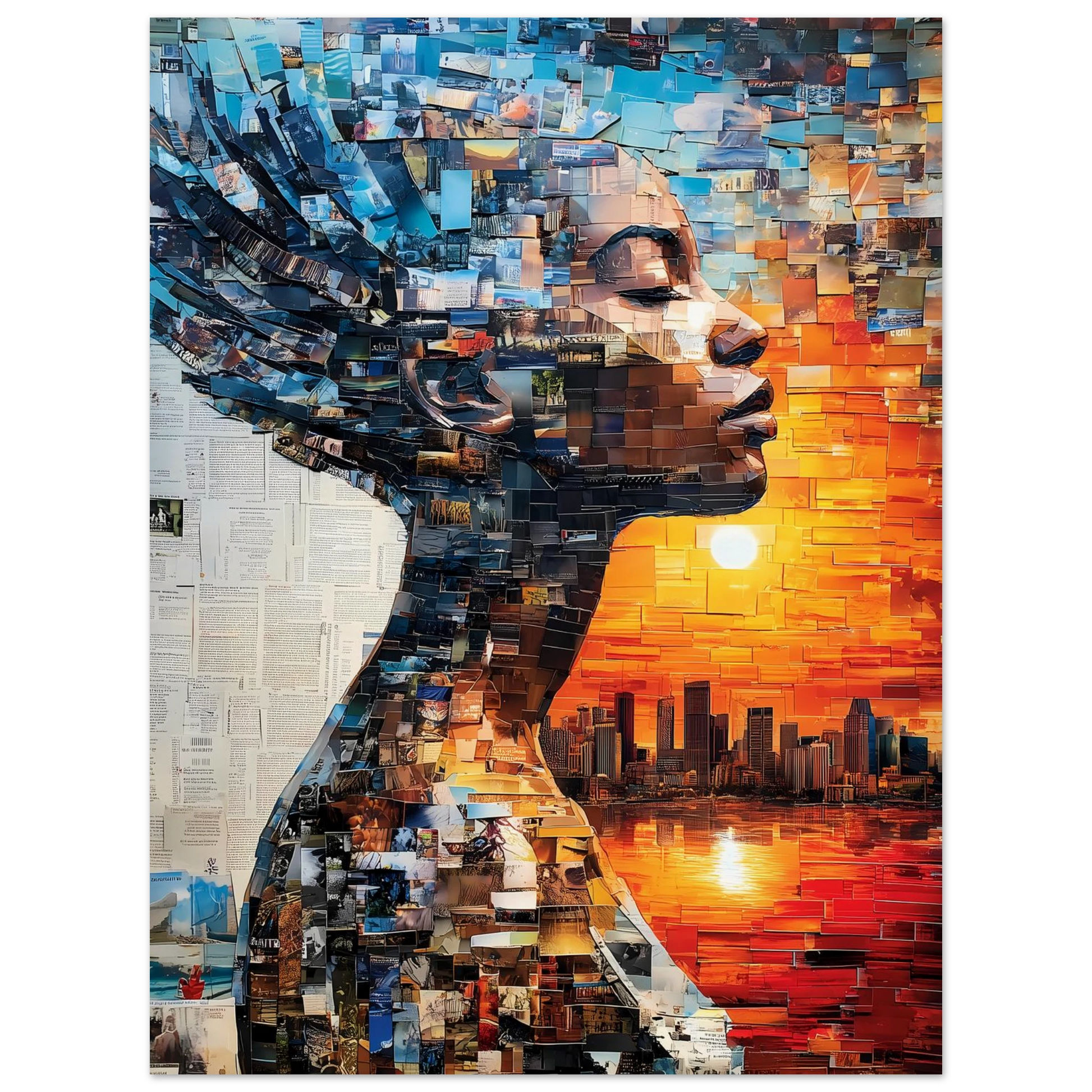 Horizon de Papier — affiche d'art — vue 2 — art mural STNCL