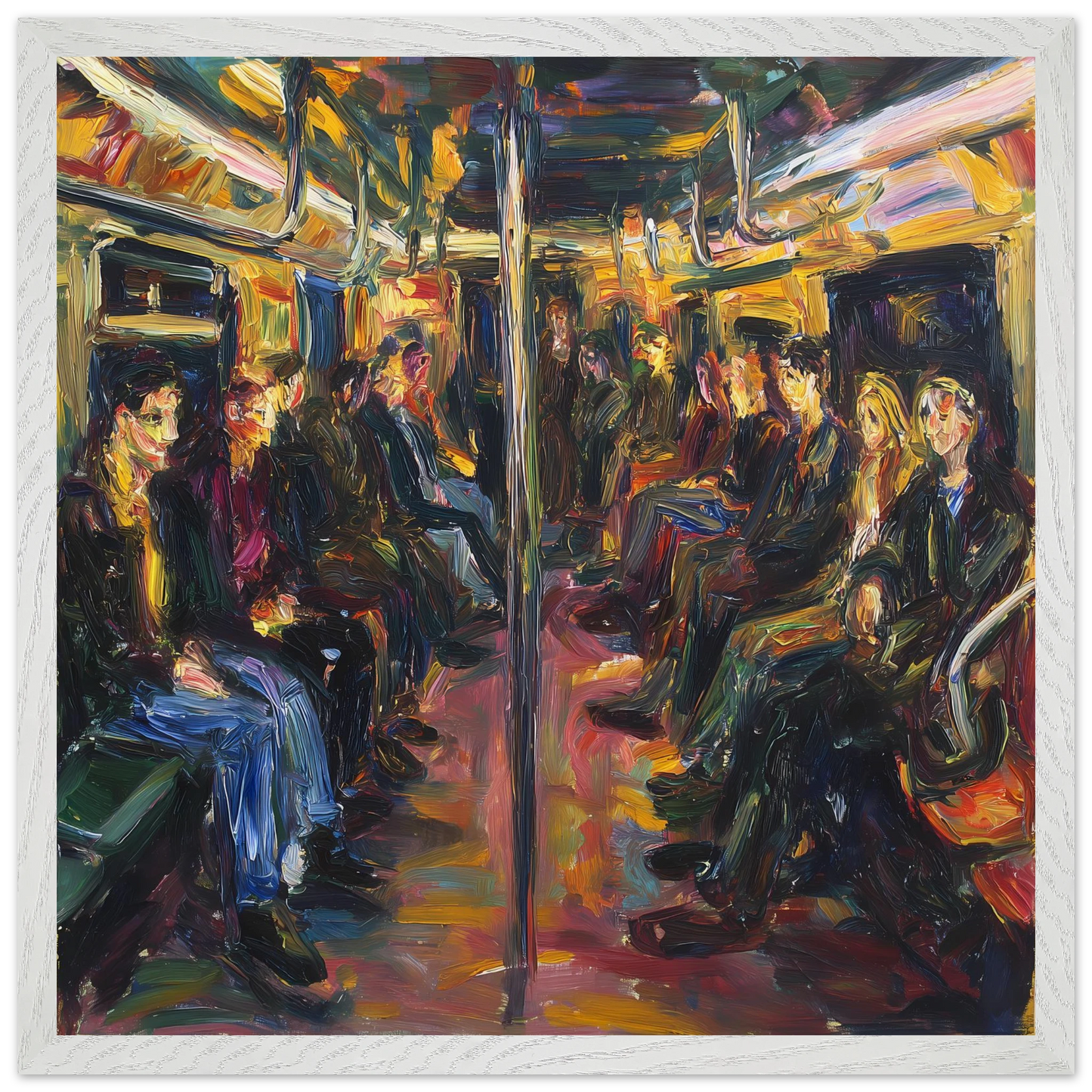 Rame du Soir — tableau encadré bois — vue 12 — art mural STNCL