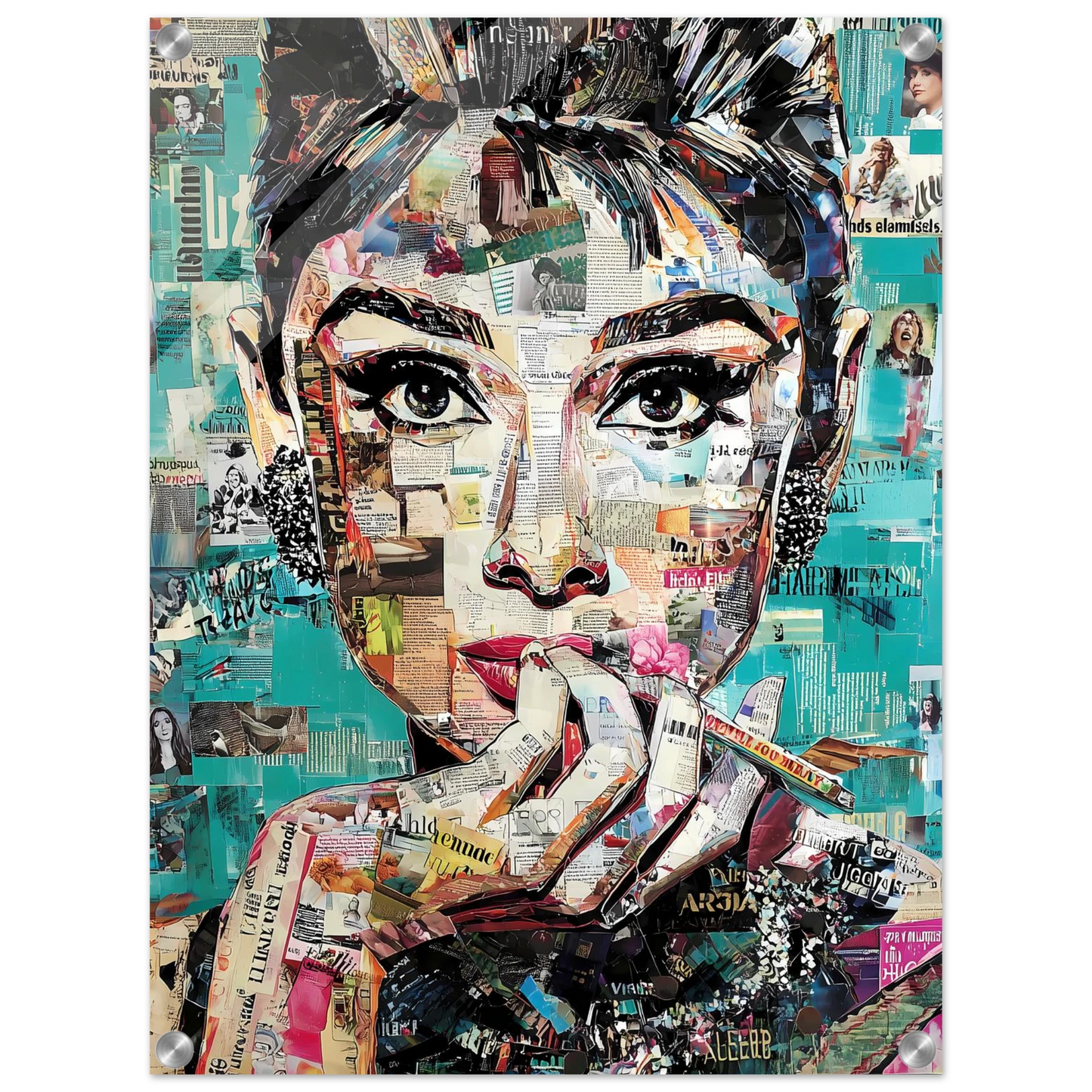 Regard de Papier — tableau plexiglas — vue 4 — art mural STNCL
