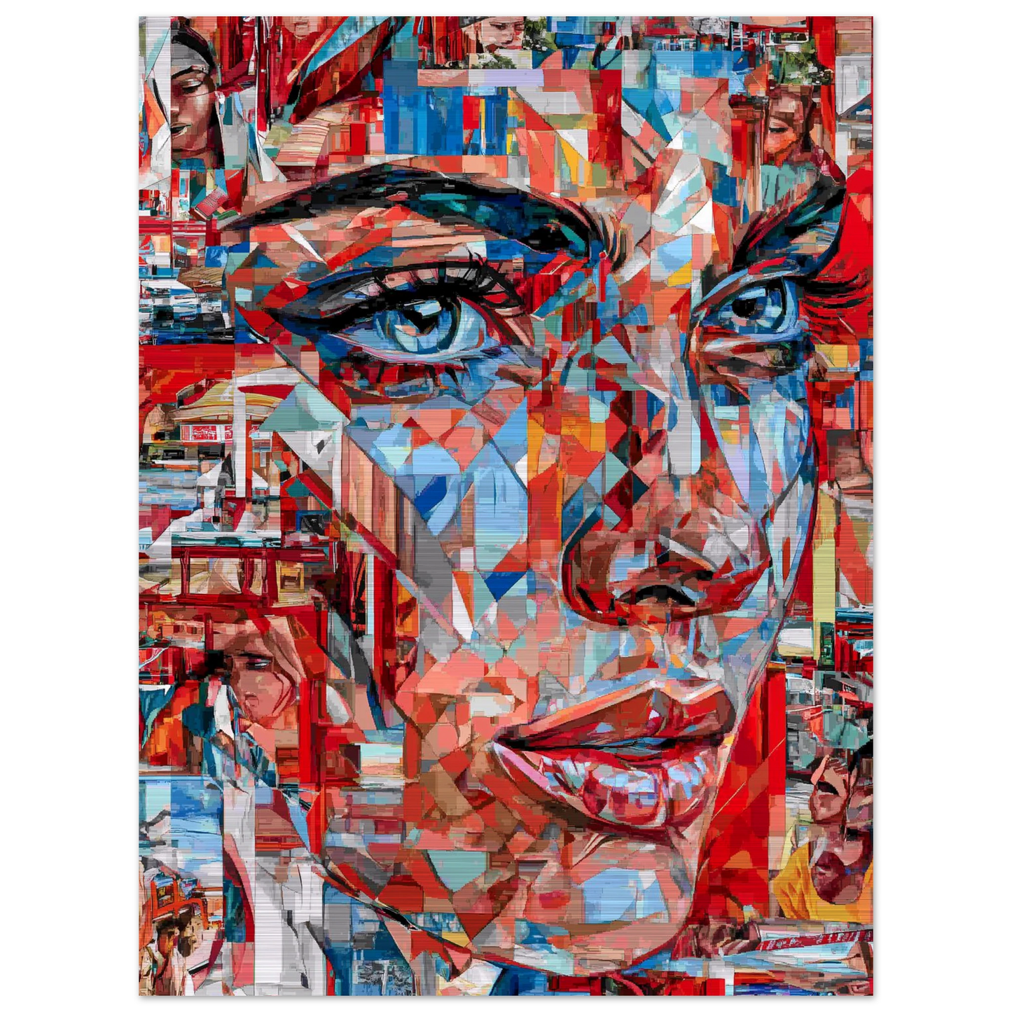 Éclats de Femme — tableau aluminium — vue 2 — art mural STNCL