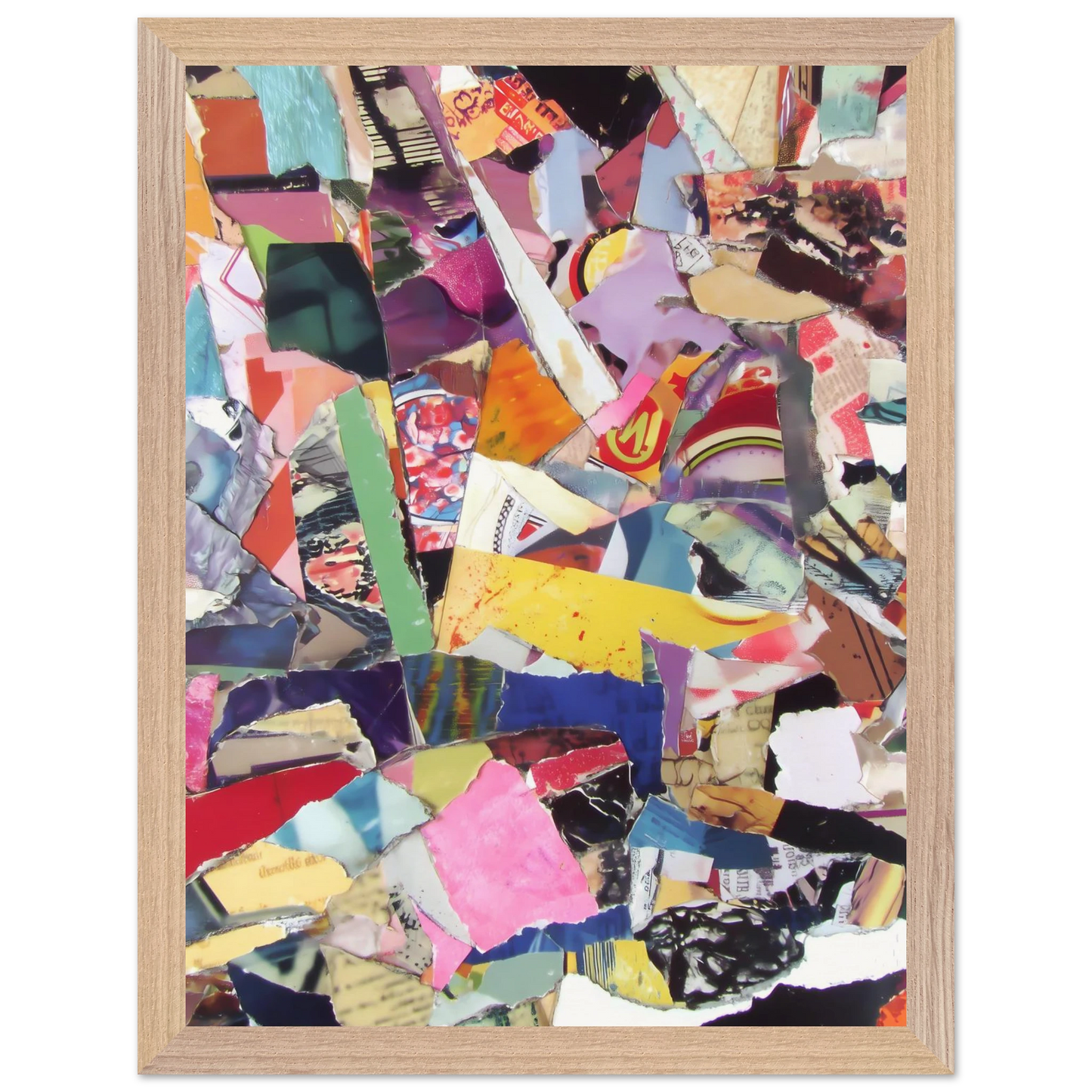 Fragments d'une Ville — tableau encadre bois — vue 12 — art mural STNCL