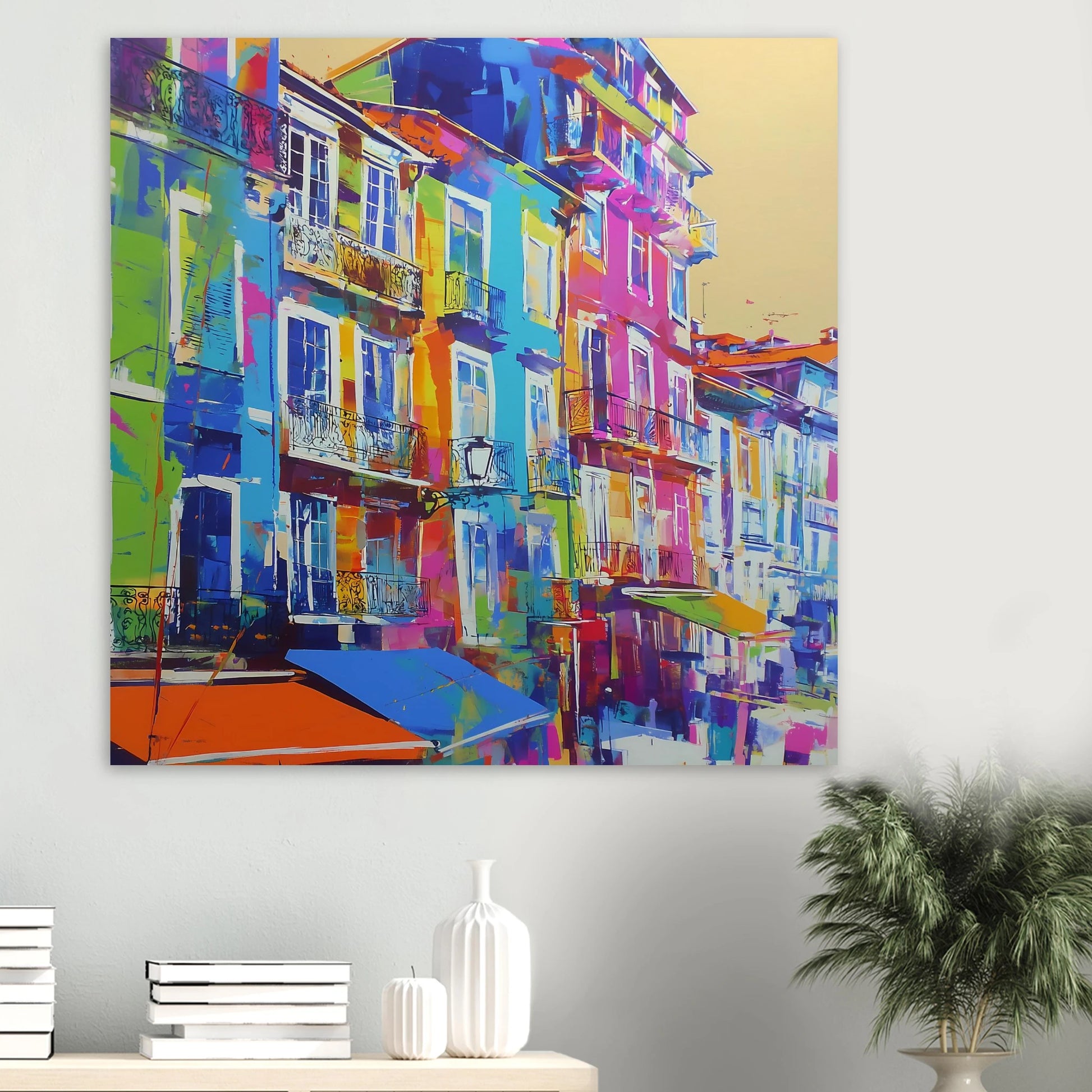 Balcons Colorés — affiche d'art — vue 6 — art mural STNCL